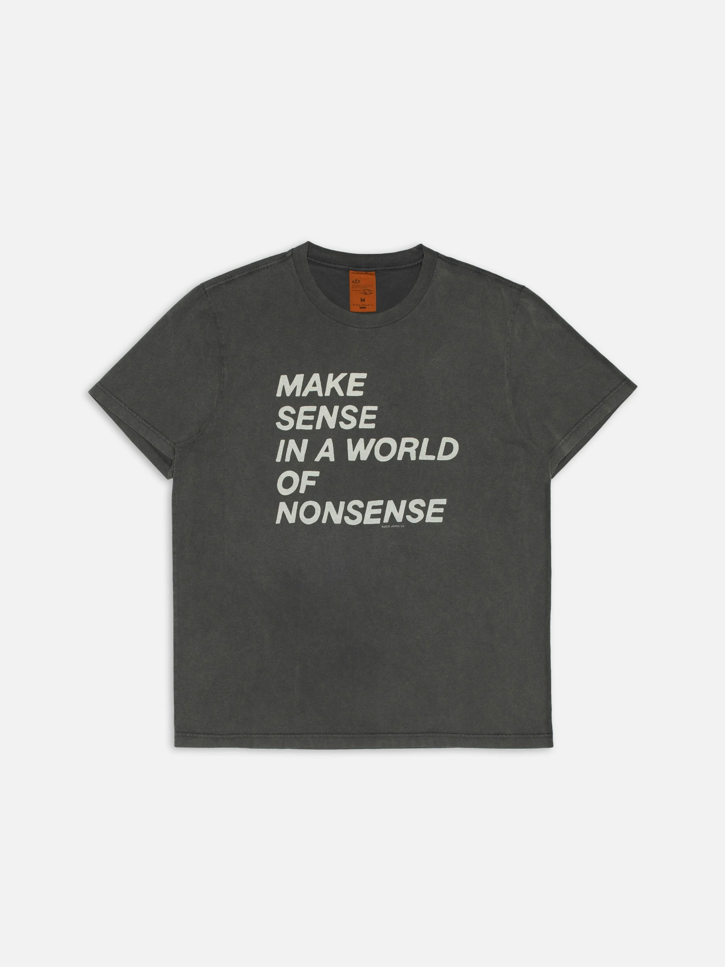 Nudie - Roy Make Sense Tee - Antracite