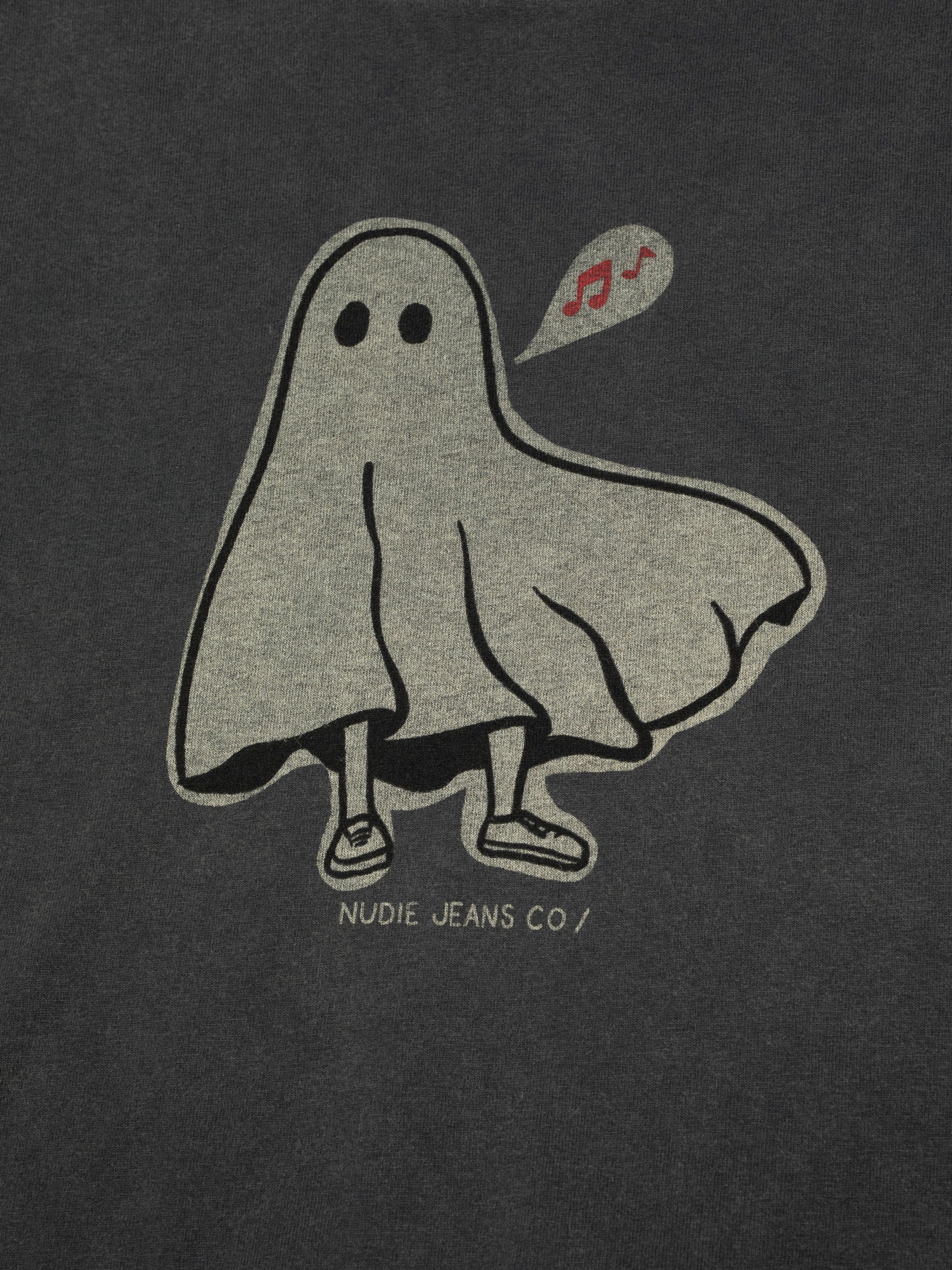 Nudie - Joni Pale Ghost Tee - Antracite
