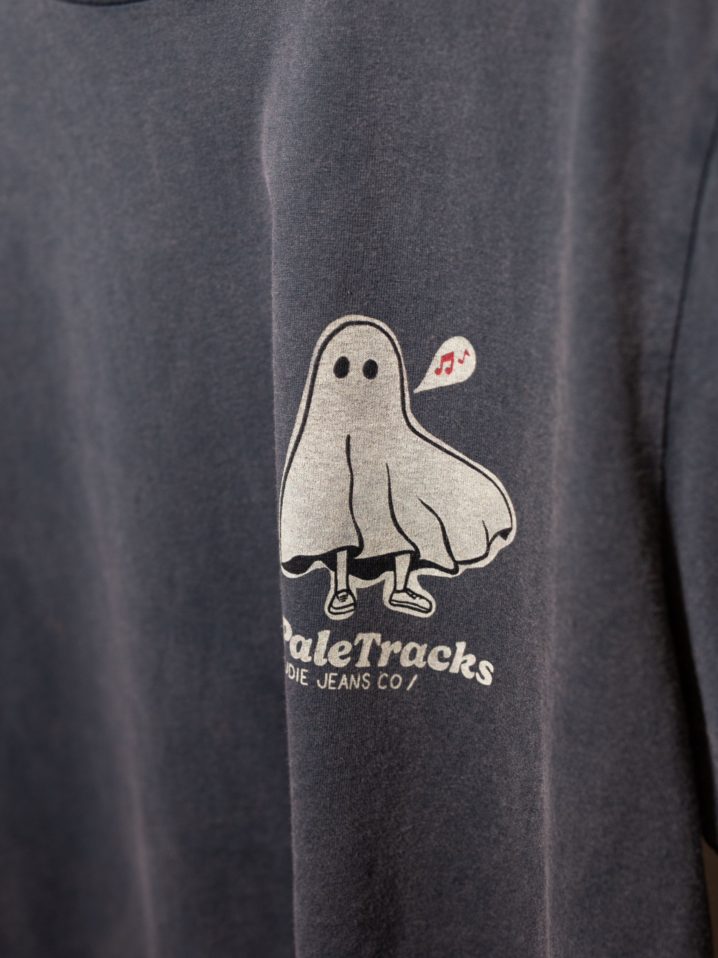 Nudie - Roy Pale Tracks Tee - Antracite