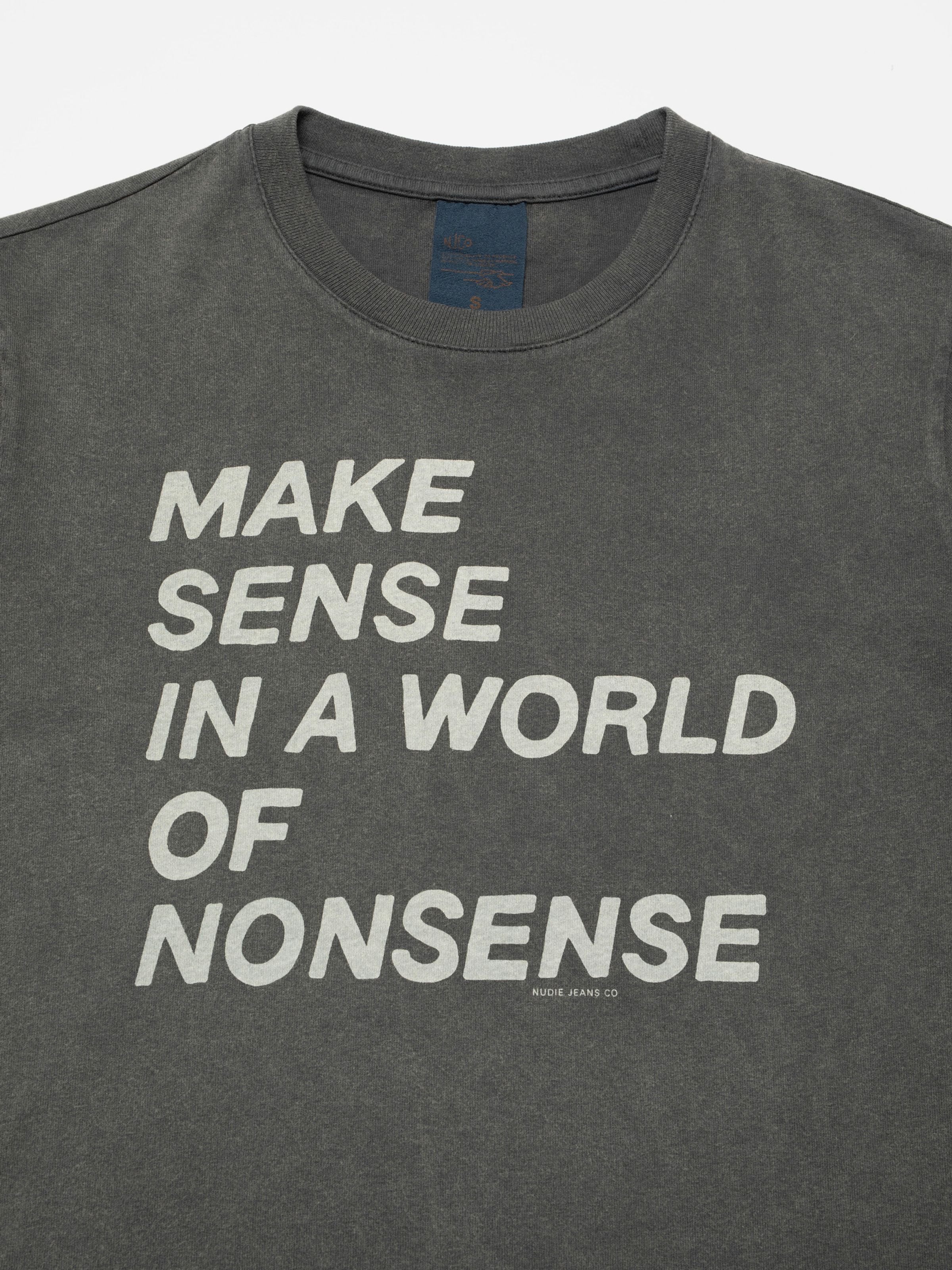 Nudie - Joni Make Sense Tee - Antracite