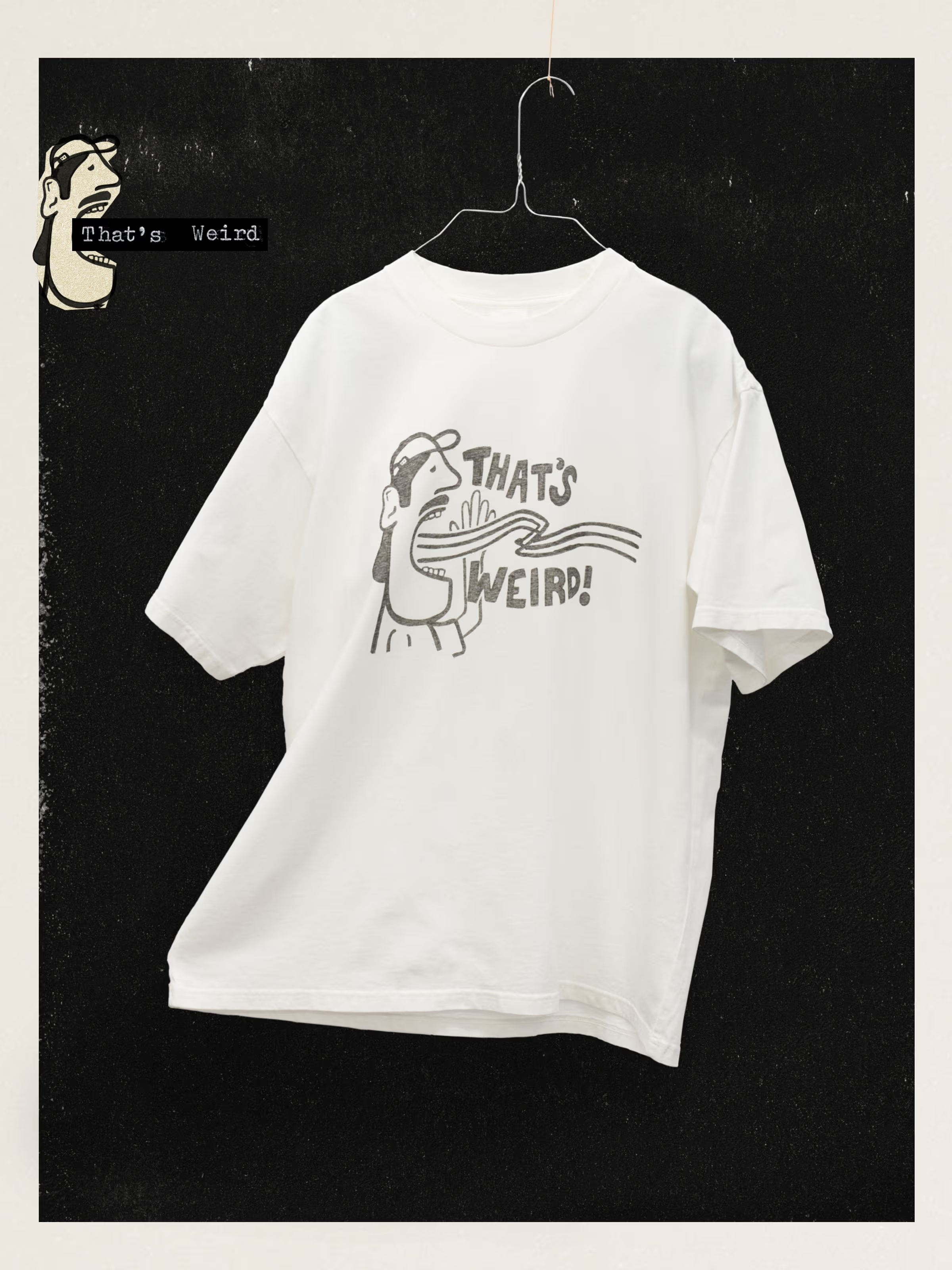 Nudie - Koffe Thats Weird Tee - Chalk White