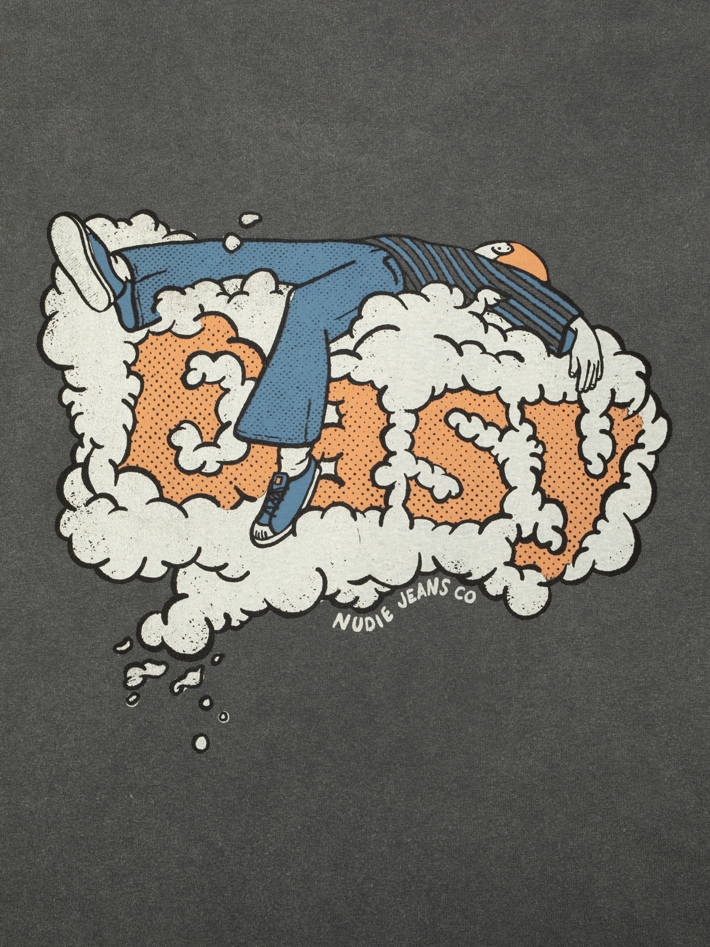 Nudie - Roy Easy Cloud Tee - Antracite