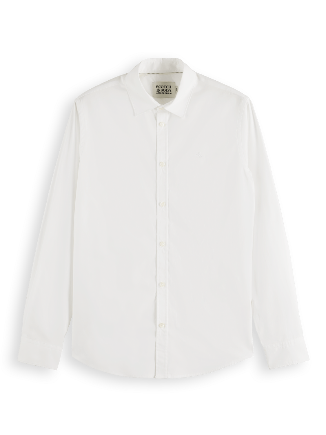 Scotch & Soda - Essentials Poplin Shirt - Bright White