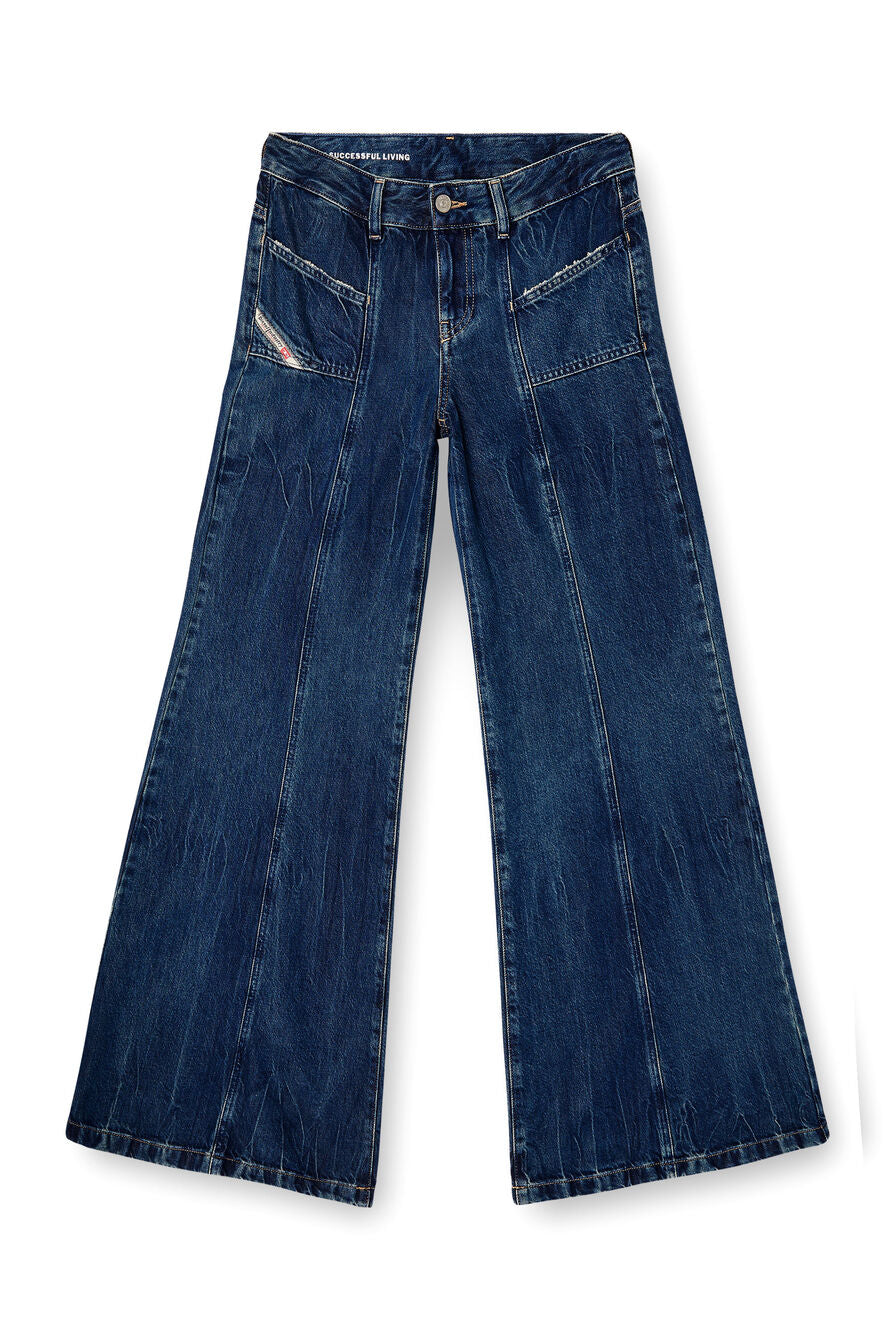Diesel - D-Akii Flare Jean - 09N61 Wash