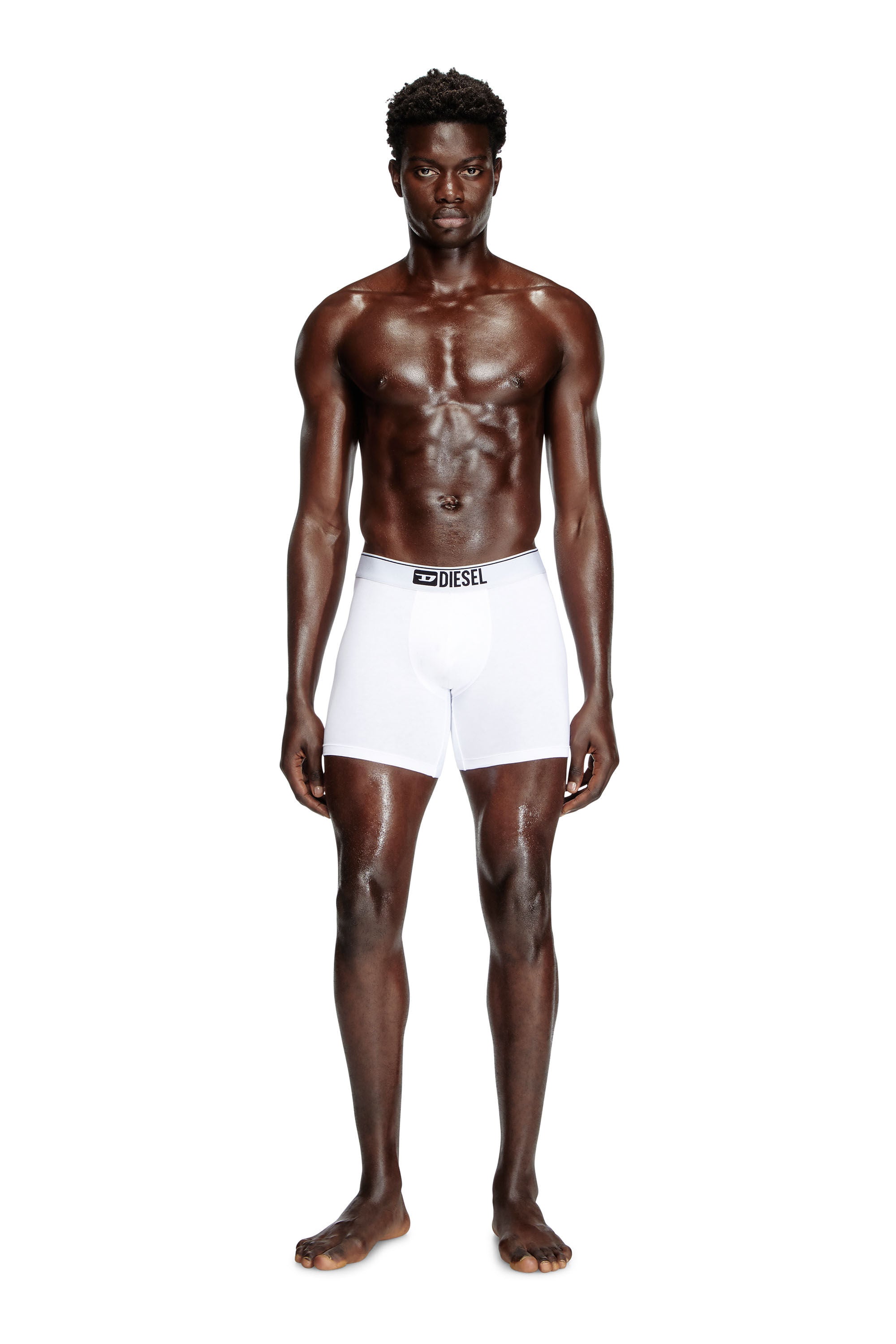 Diesel - Max Three Pack Long Boxer - Black/White