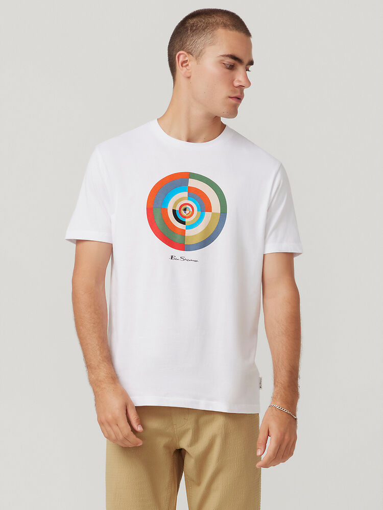 Ben Sherman - Shock Target Print Tee - White