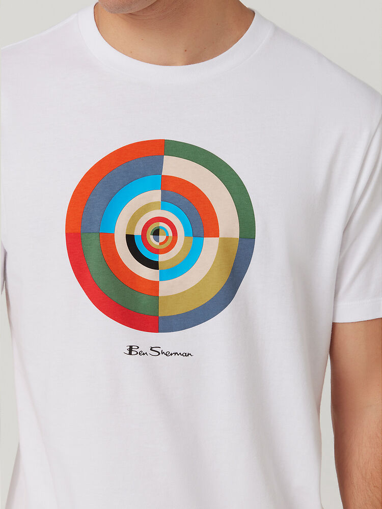 Ben Sherman - Shock Target Print Tee - White