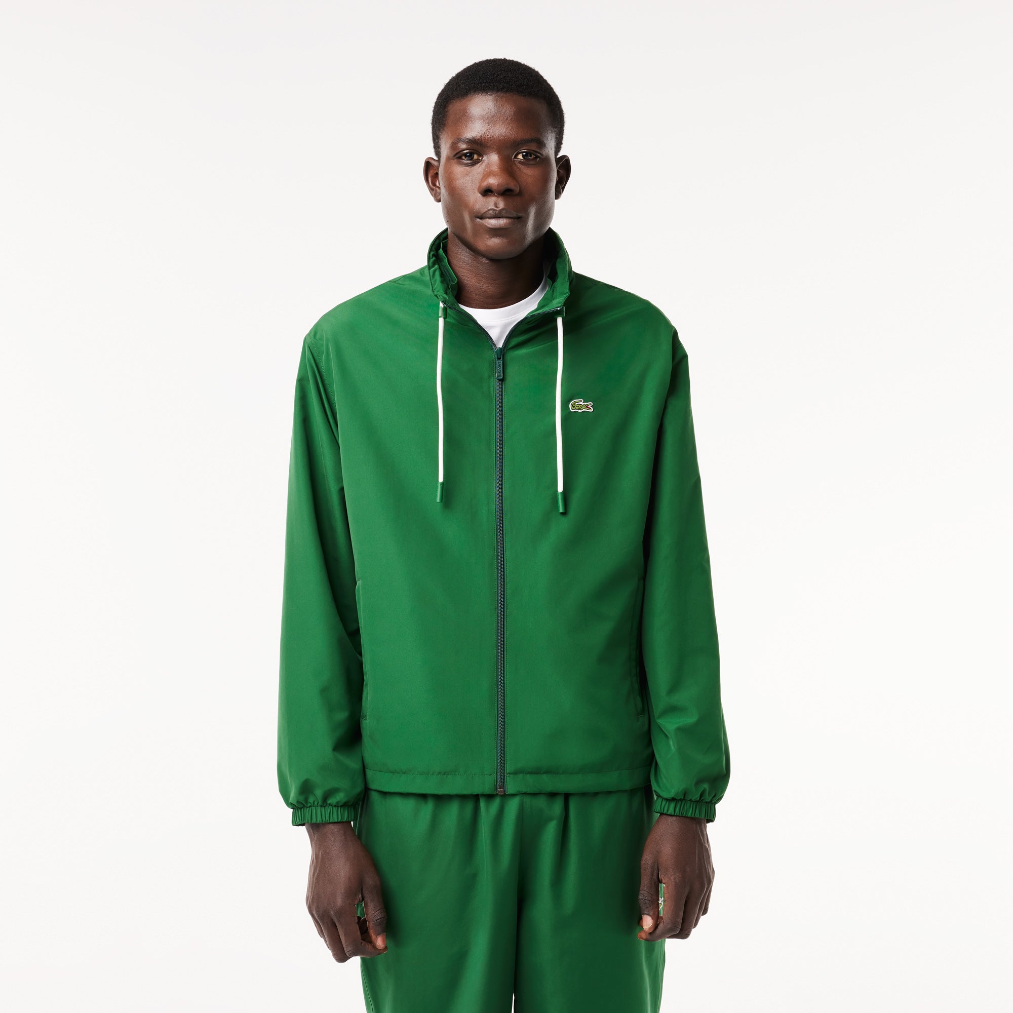 Lacoste - Sportsuit Removal Hood Jacket - Pine Green