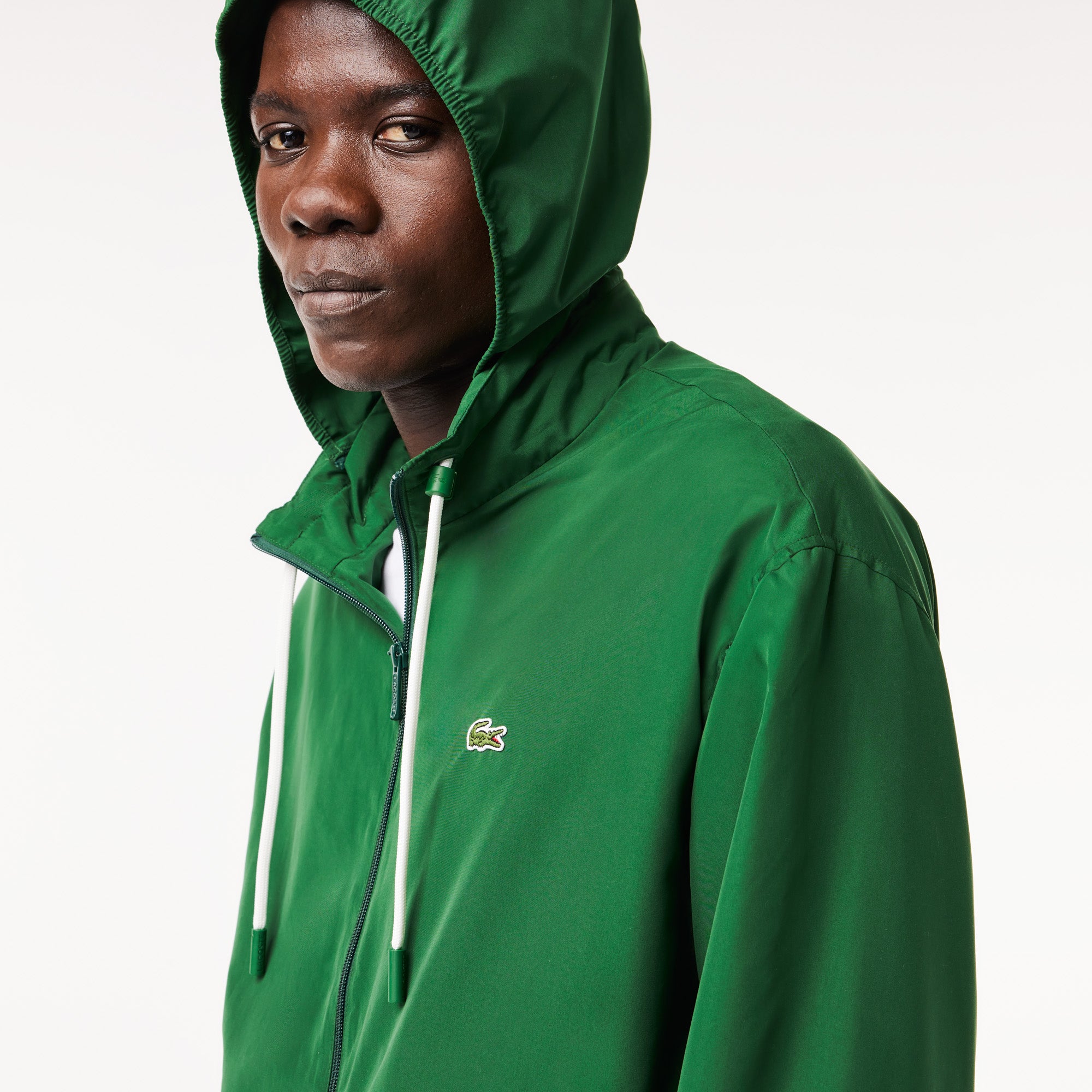 Lacoste - Sportsuit Removal Hood Jacket - Pine Green