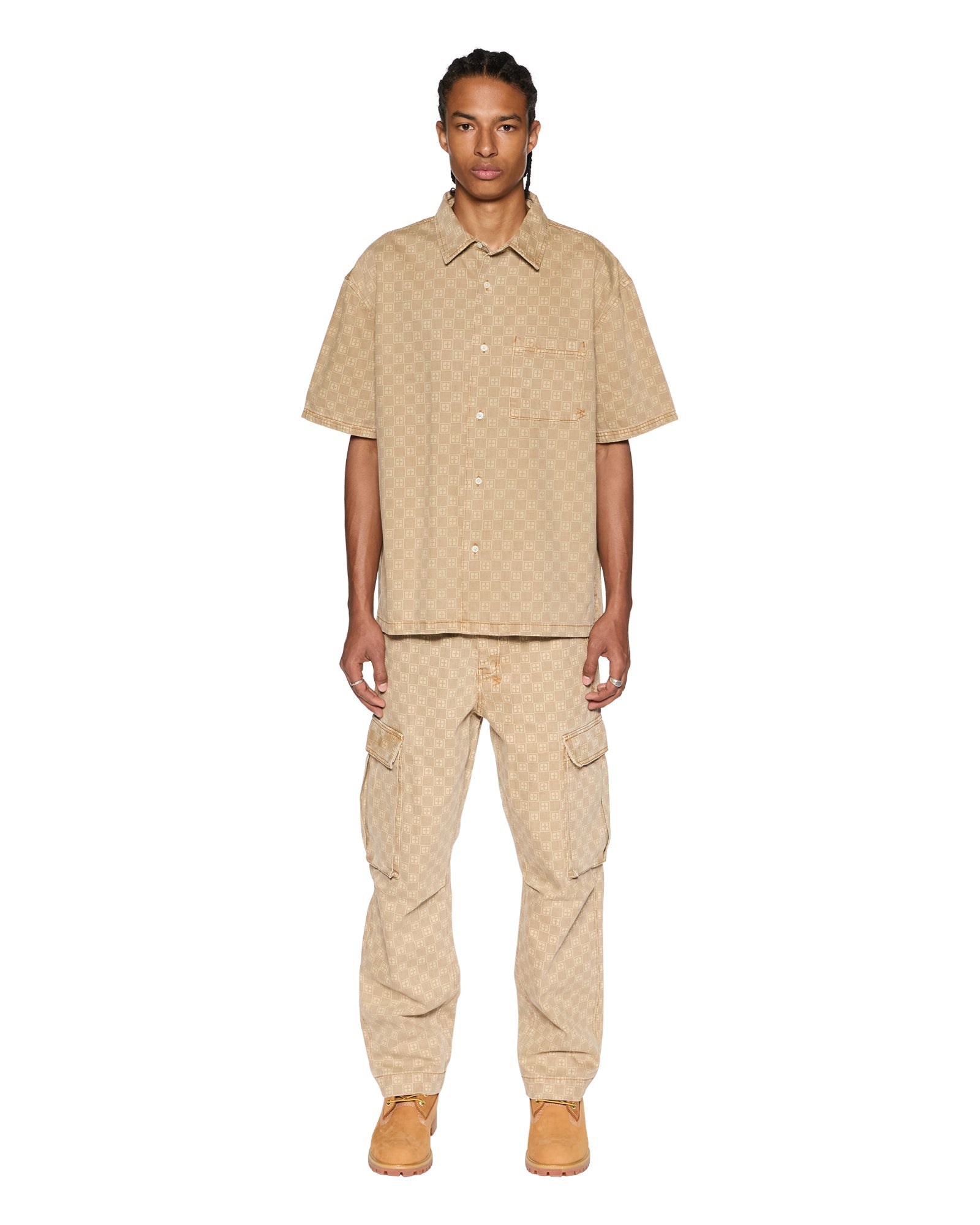 Ksubi - Box Denim SS Shirt - Tan