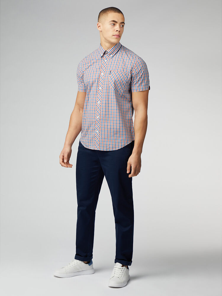 Ben Sherman - Signature House Check SS Shirt - Pale Blue