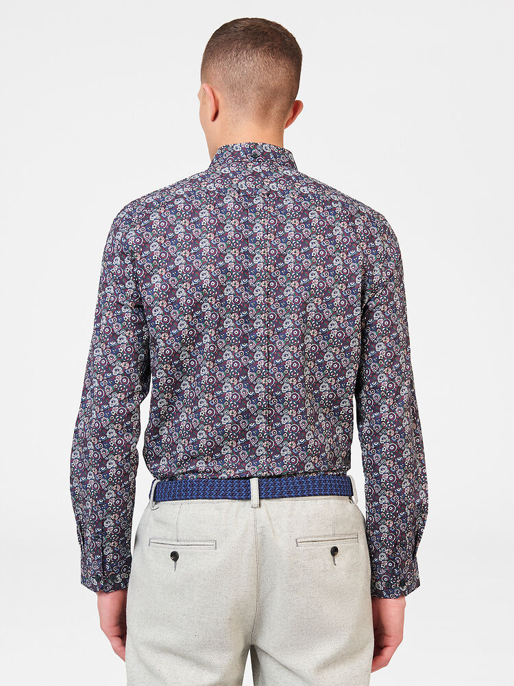 Ben Sherman - Winter Floral LS Shirt - Plum