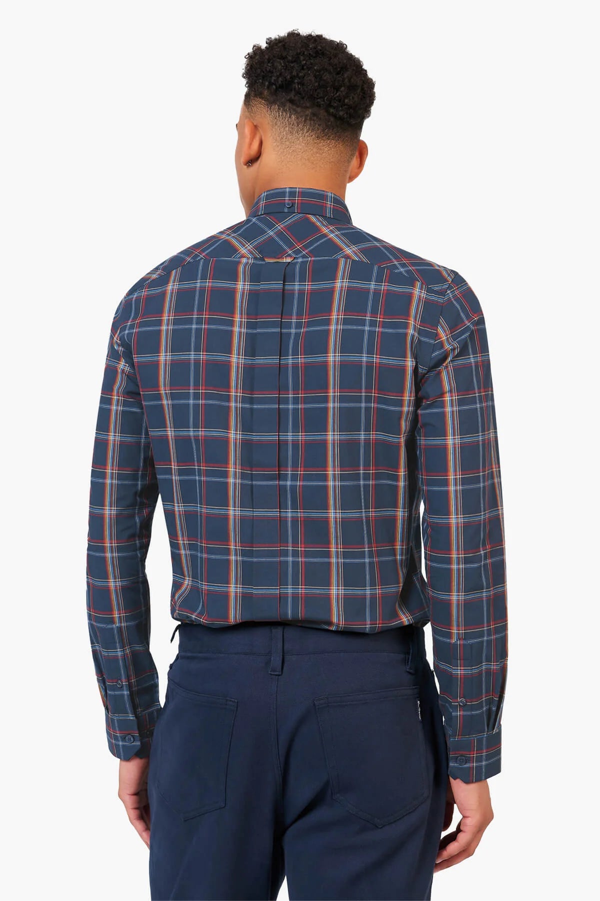 Ben Sherman - Linear Check LS Shirt - Dark Navy