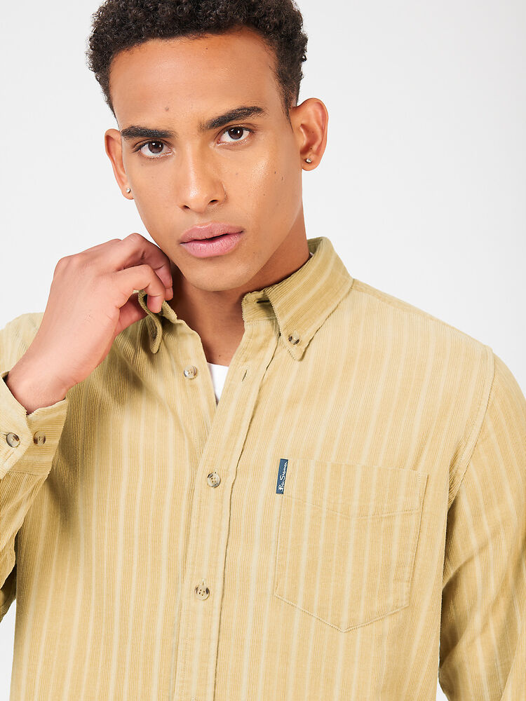 Ben Sherman - Cord LS Shirt - Stone