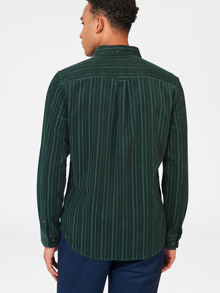 Ben Sherman - Cord LS Shirt - Dark Green