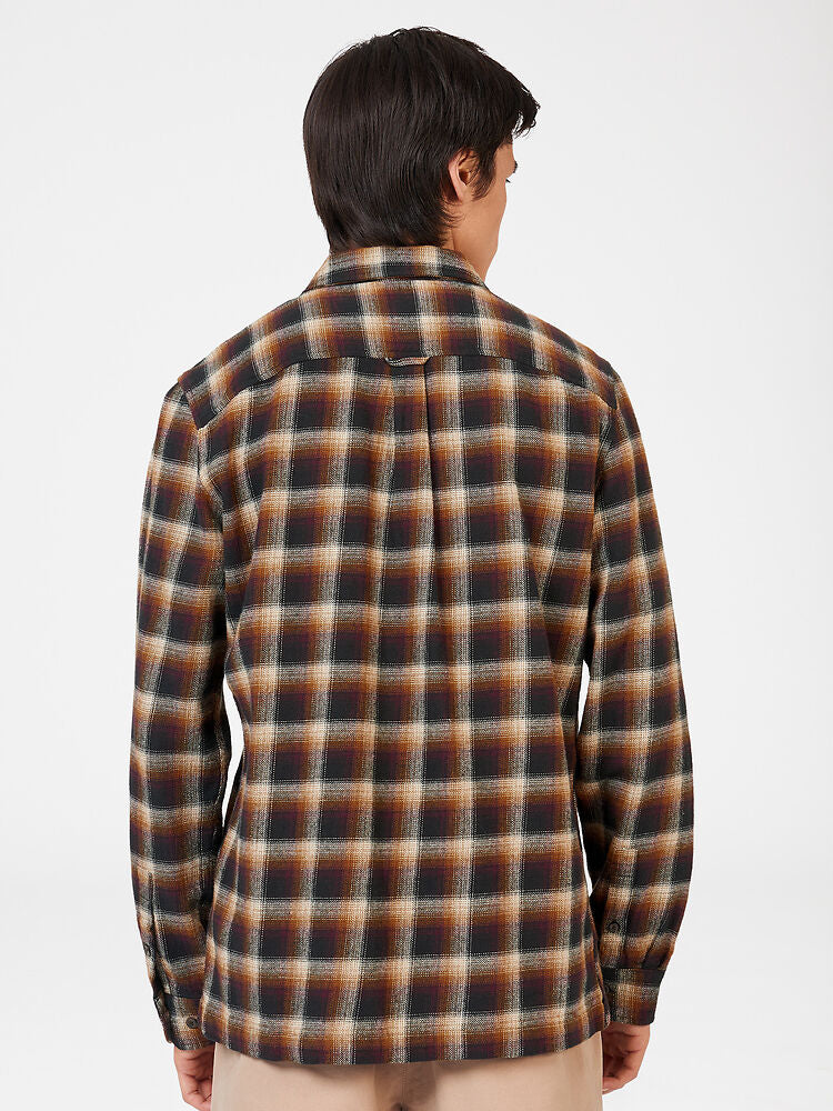 Ben Sherman - Brushed Ombre Check LS Shirt - Utility Brown