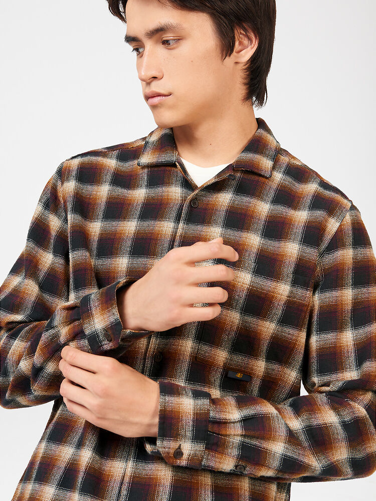 Ben Sherman - Brushed Ombre Check LS Shirt - Utility Brown
