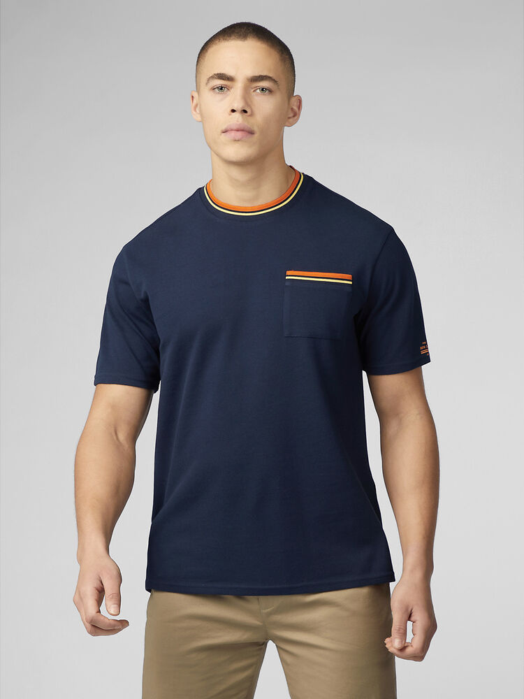 Ben Sherman - Pique Pocket Tee - Dark Navy