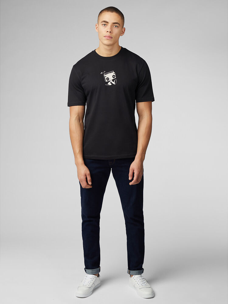 Ben Sherman - Boom Box Back Graphic Tee - Black