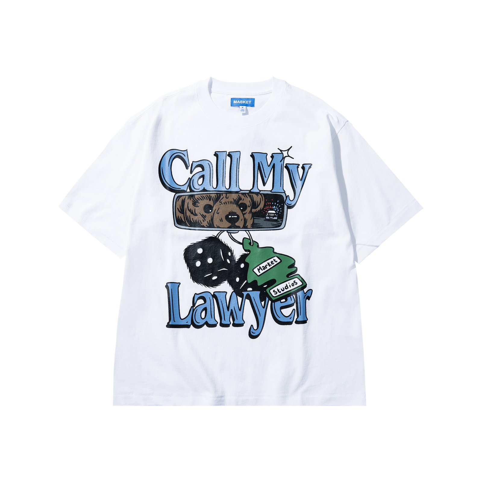Market - Call My Lawyer Chase Tee - White
