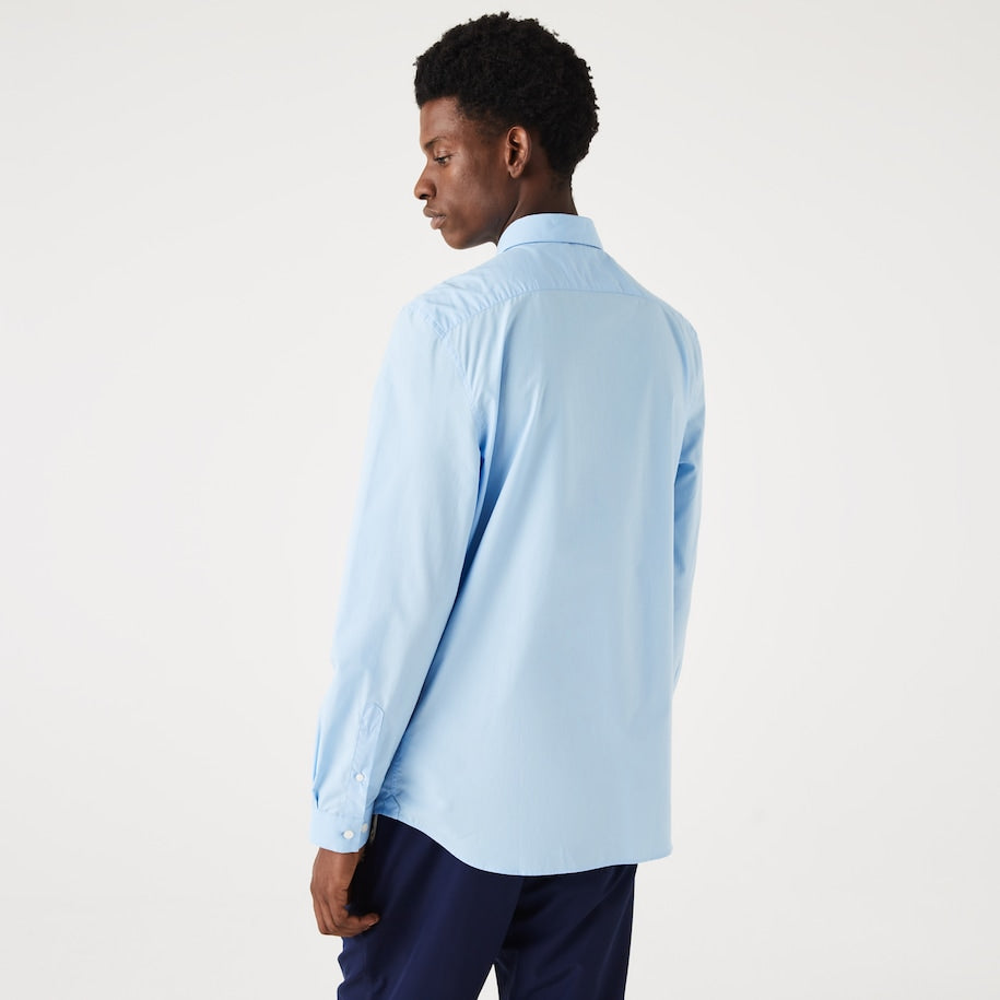 Lacoste - Slim Fit Stretch Poplin LS Shirt - Light Blue