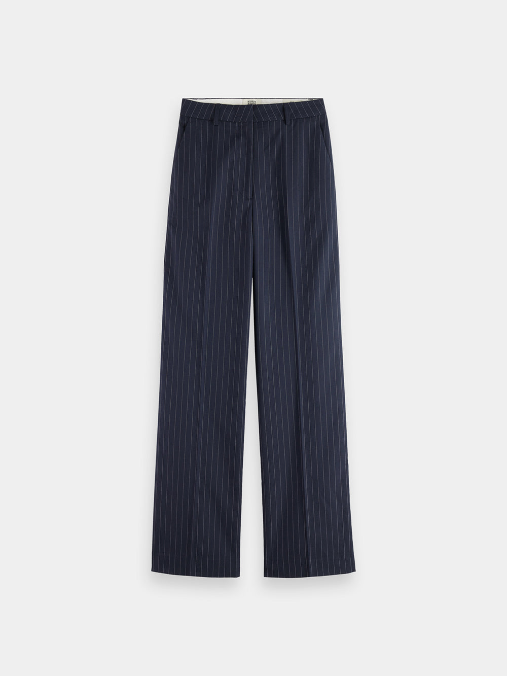 Maison Scotch - Edie High Rise Pant - Night Blue Pinstripe