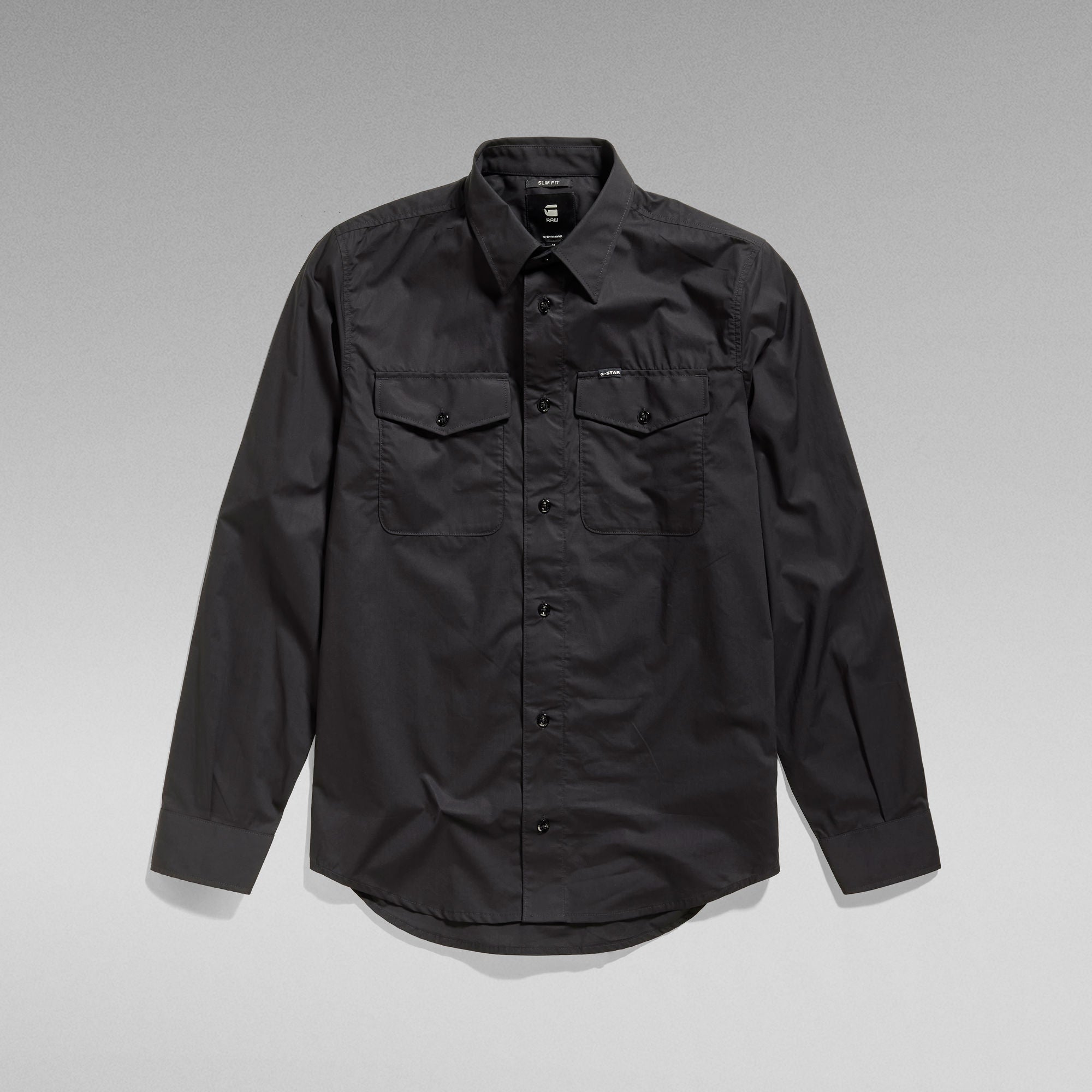 G-Star Raw - Marine Slim LS Shirt - Dark Black