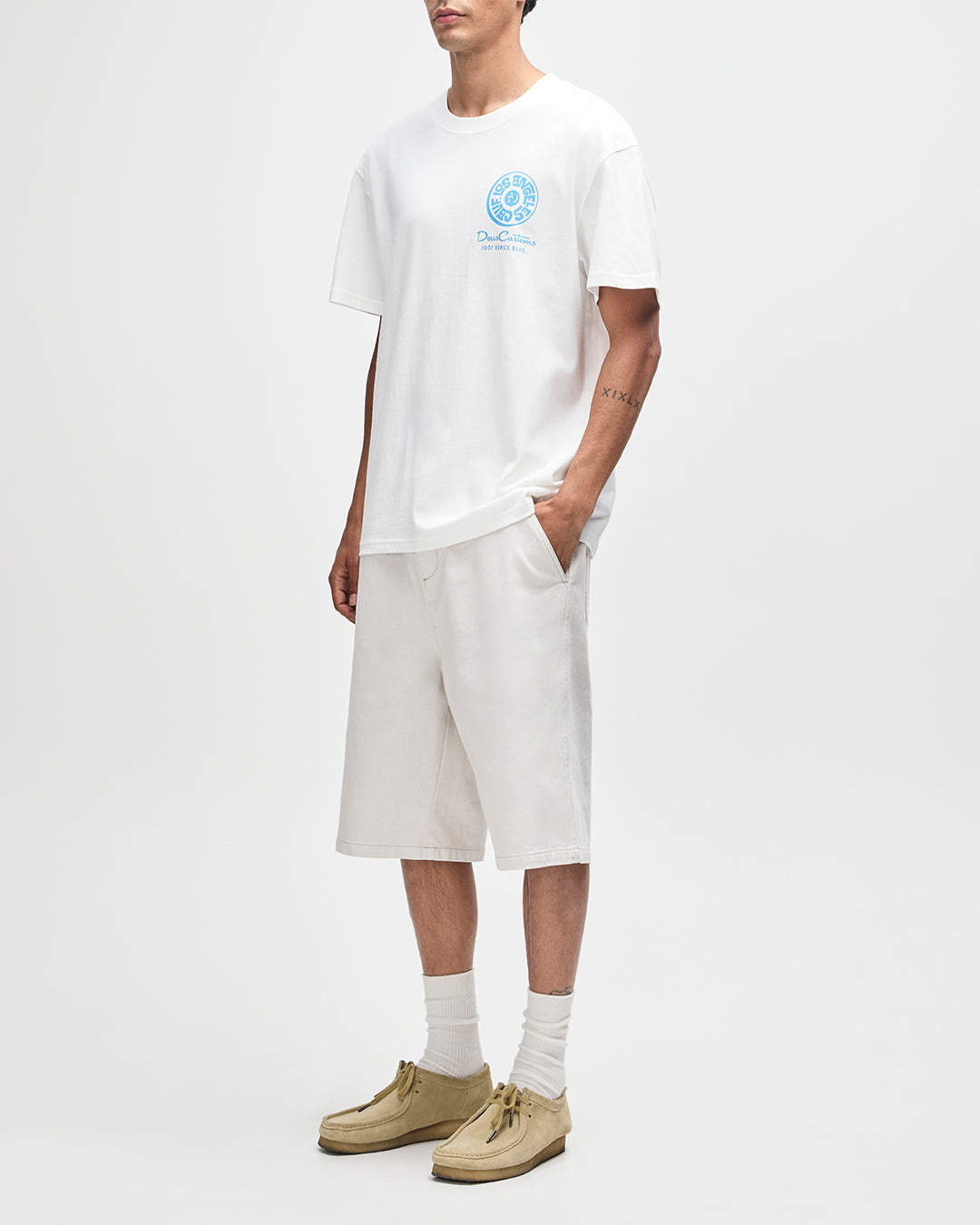 Deus - Los Angeles Address Tee - Vintage White