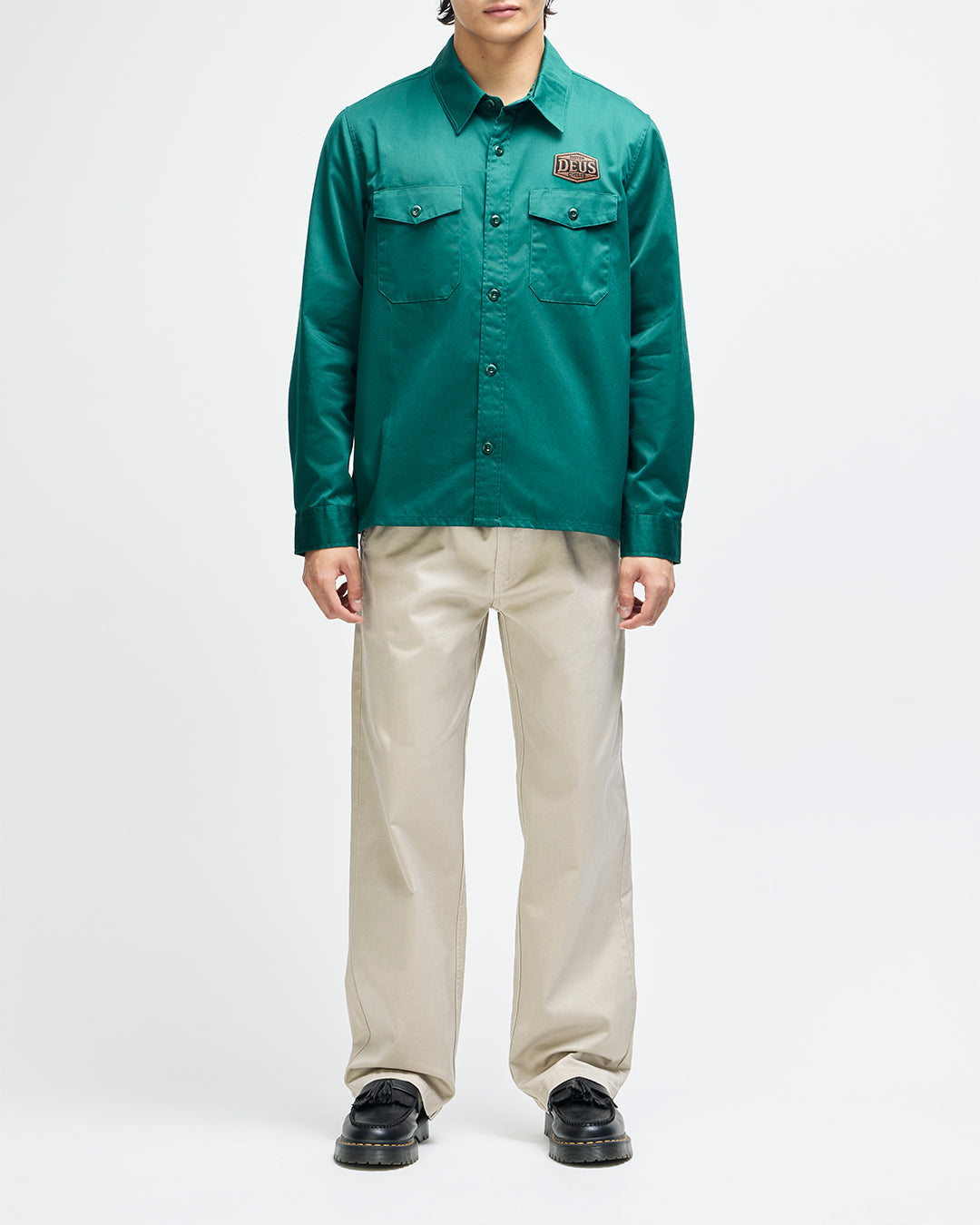 Deus - Service LS Shirt - Racing Green