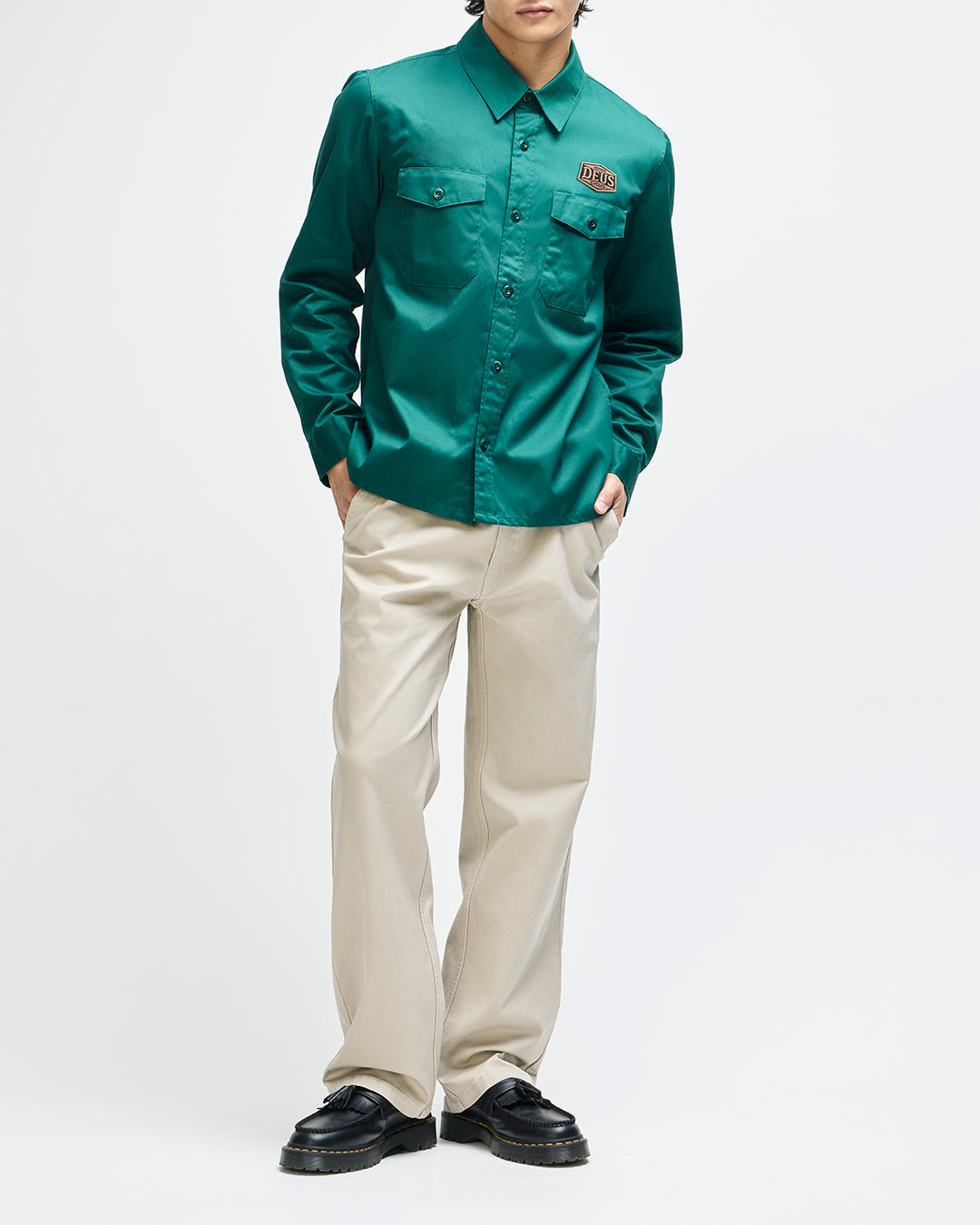 Deus - Service LS Shirt - Racing Green