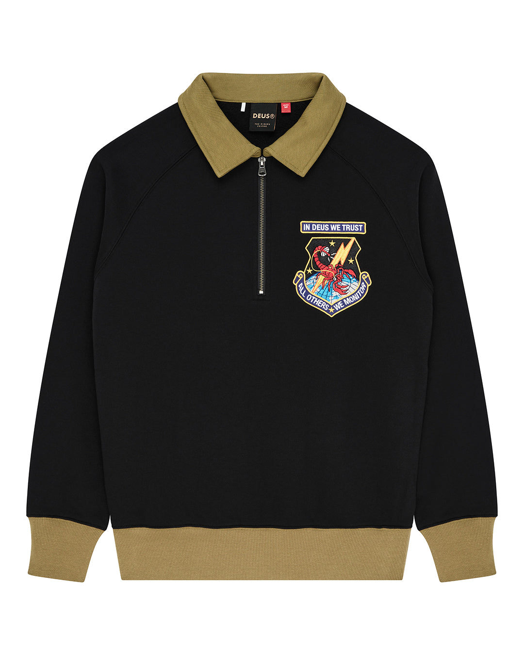 Deus - All Others Half Zip Sweat - Black