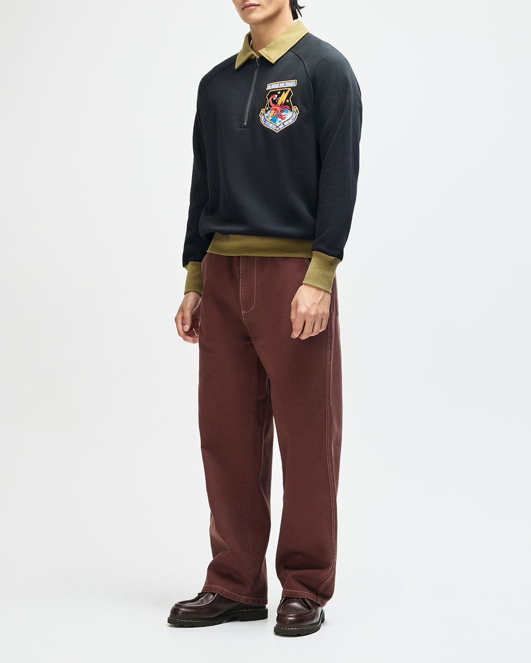 Deus - All Others Half Zip Sweat - Black