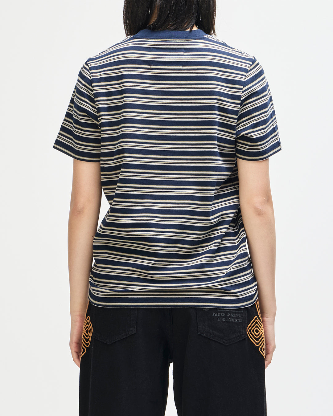 Deus - Pierre Stripe Tee - Navy Stripe