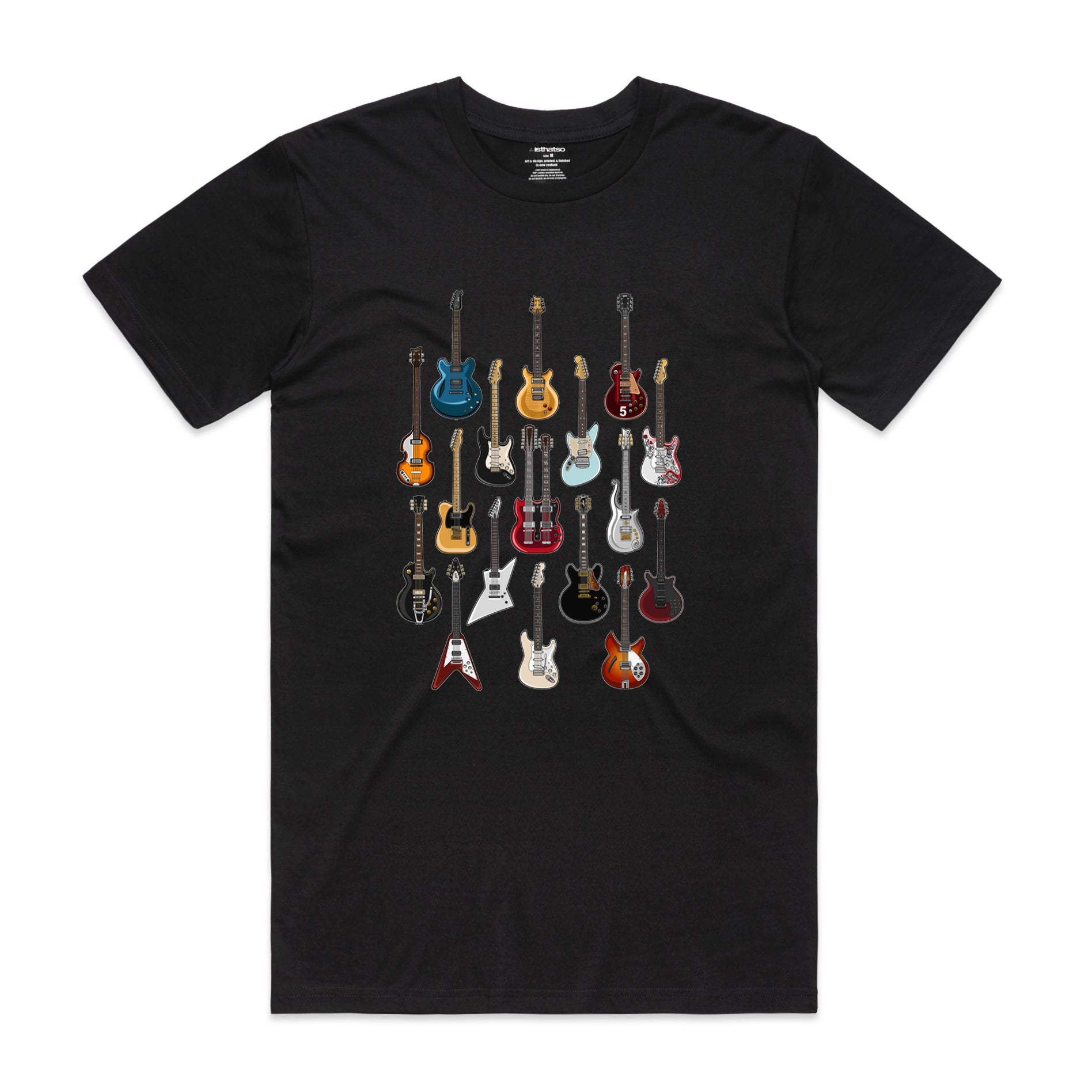 Isthatso - Famous Guitars SS Tee - Black