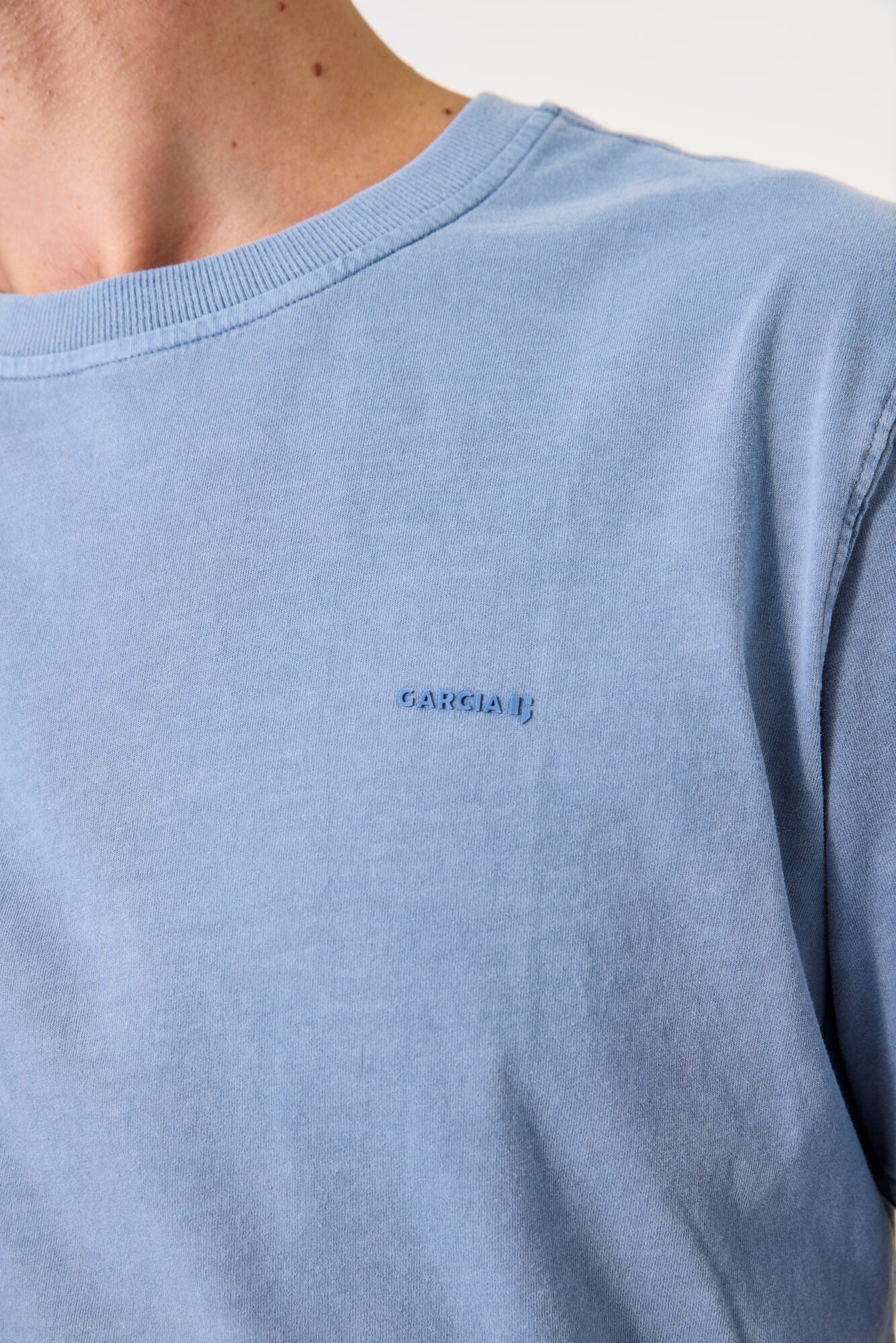 Garcia - Plain Logo Tee - Stone Blue