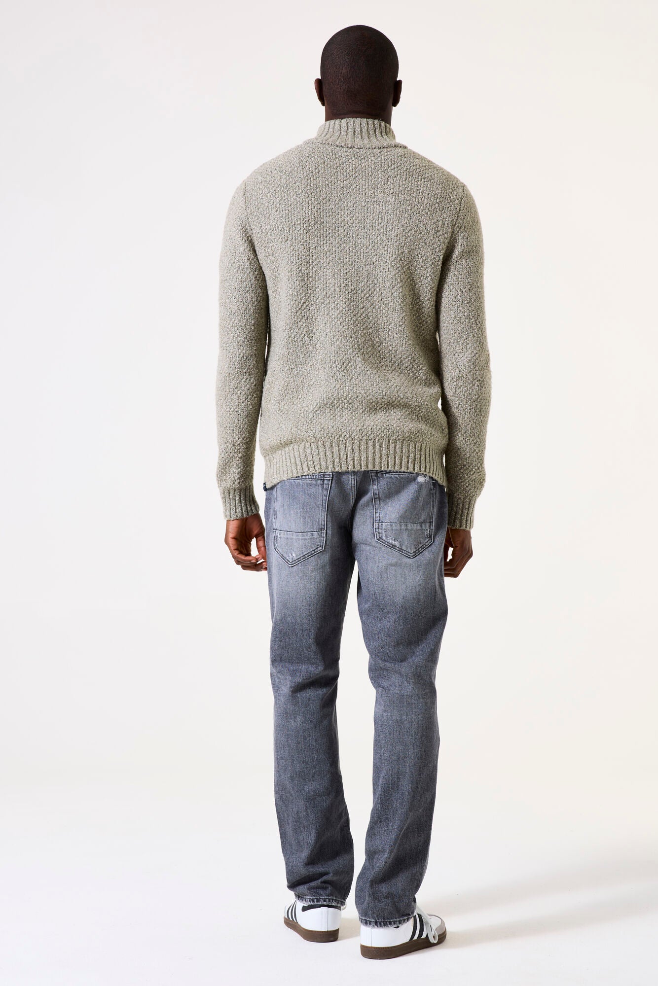 Garcia - Quarter Zip Knit Pullover - Vetiver