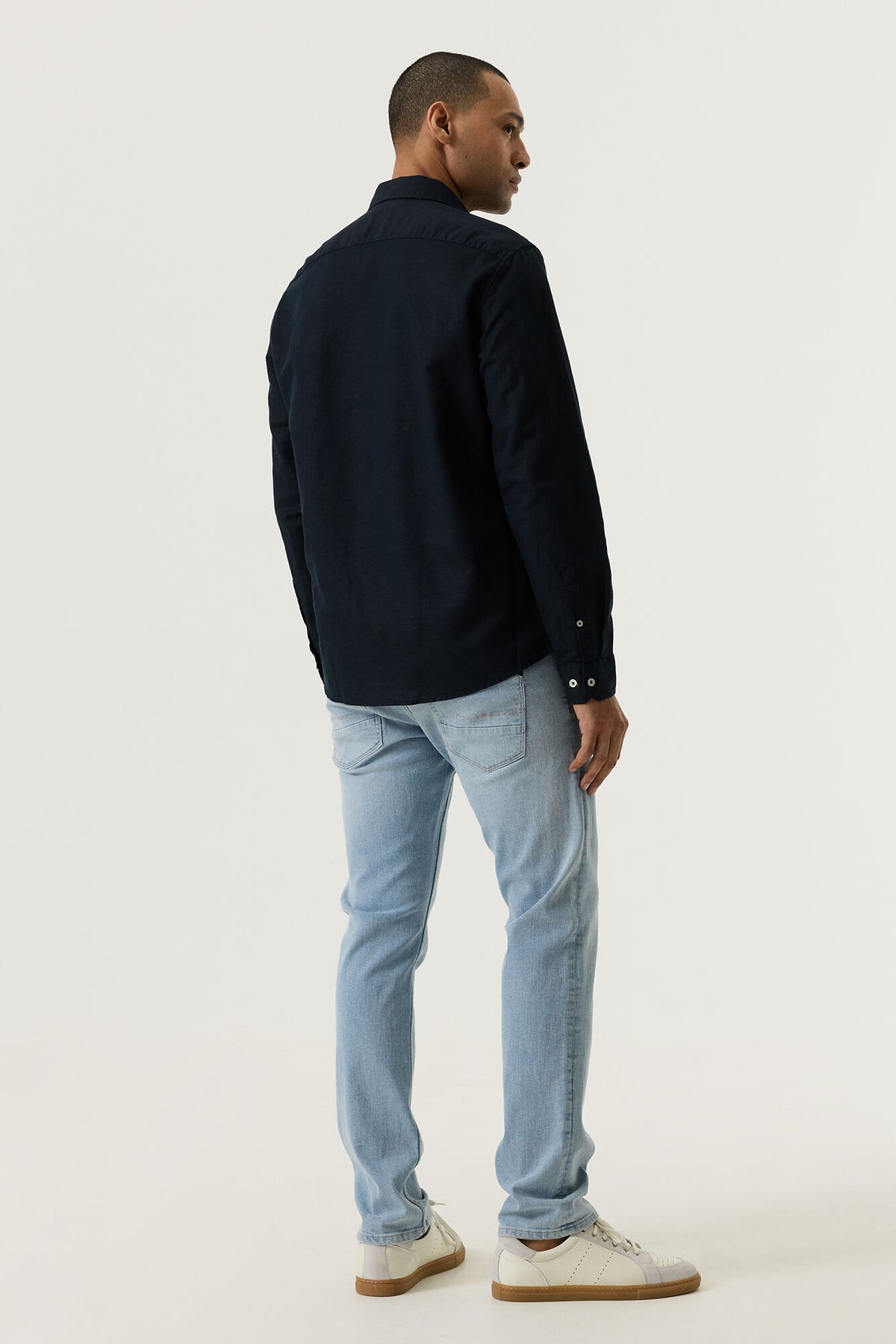 Garcia - Classic LS Shirt - Blue Graphite