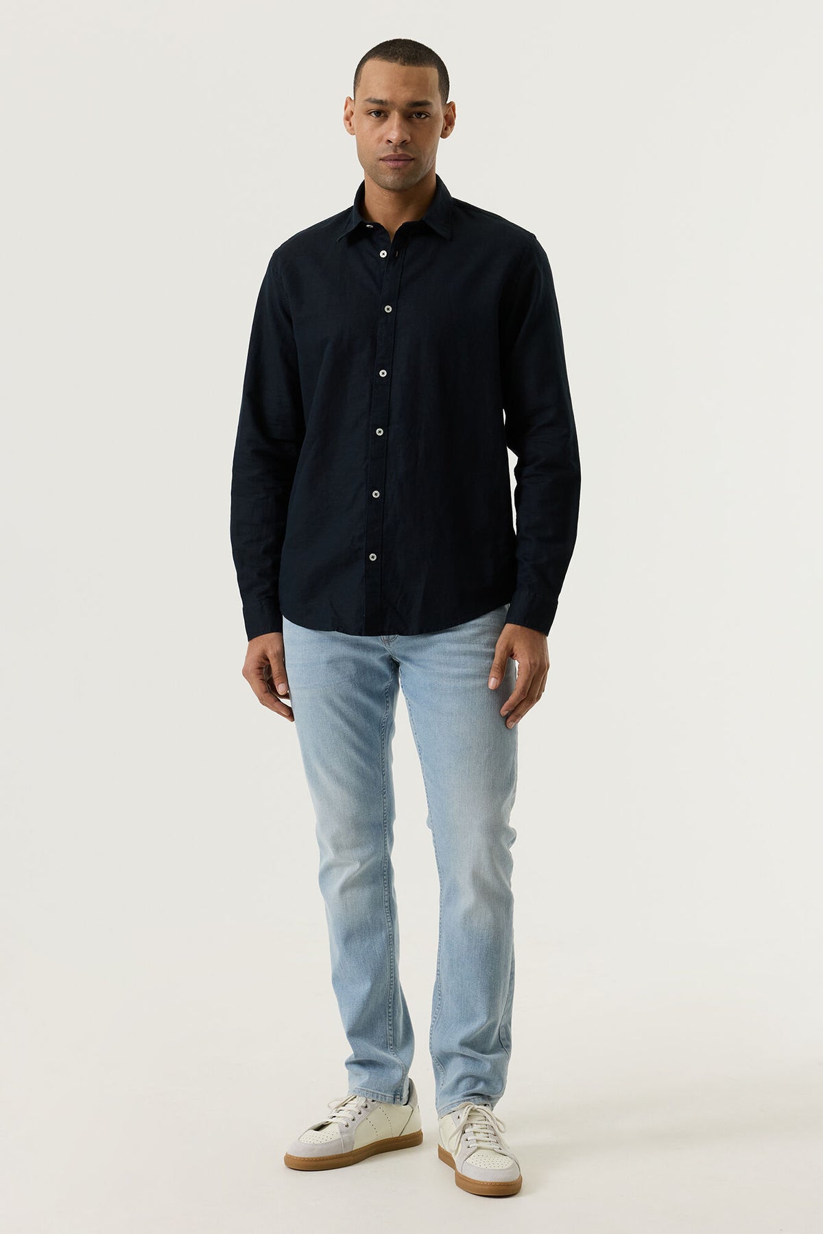 Garcia - Classic LS Shirt - Blue Graphite
