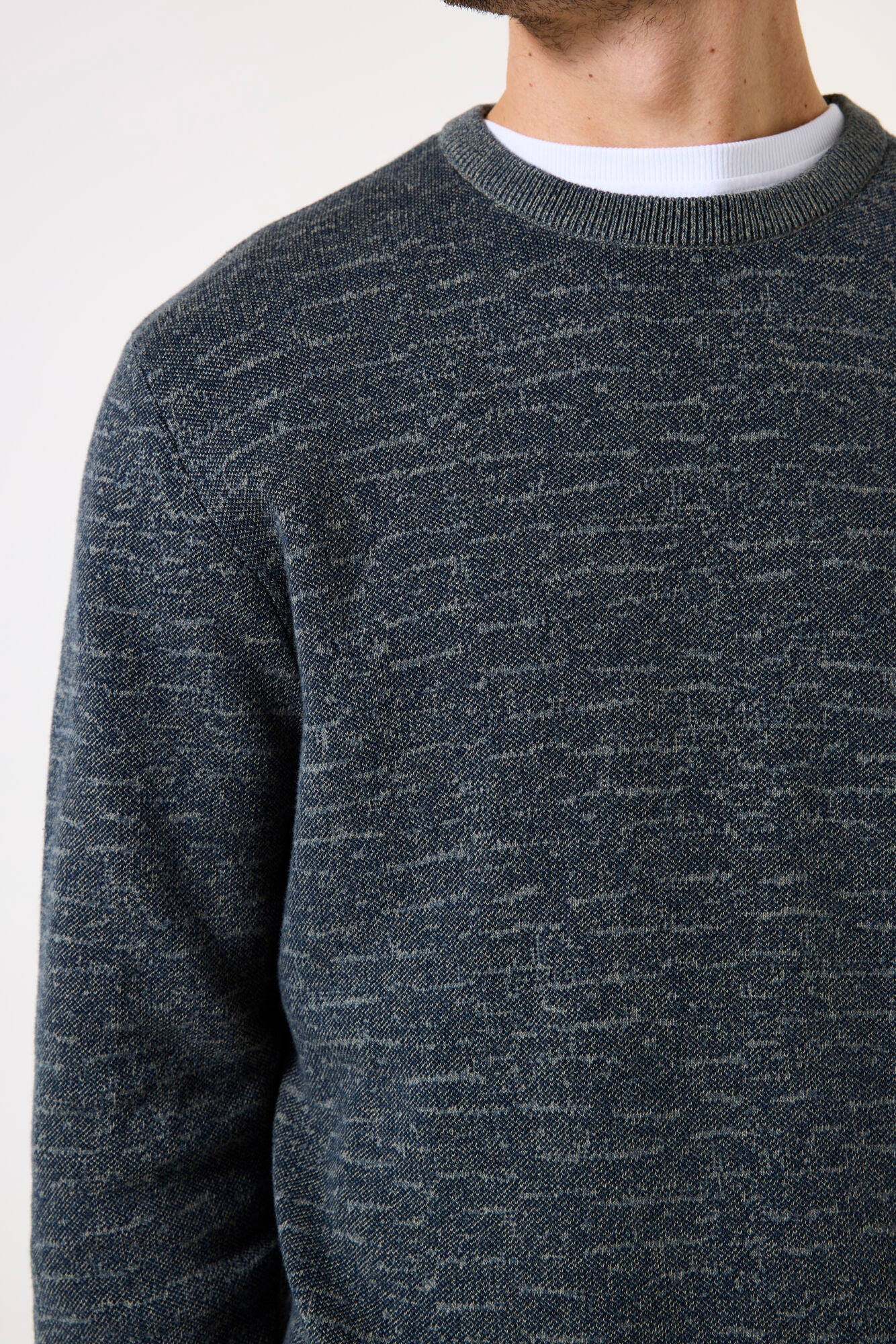 Garcia - Foggy Knit Pullover - Fossil Blue