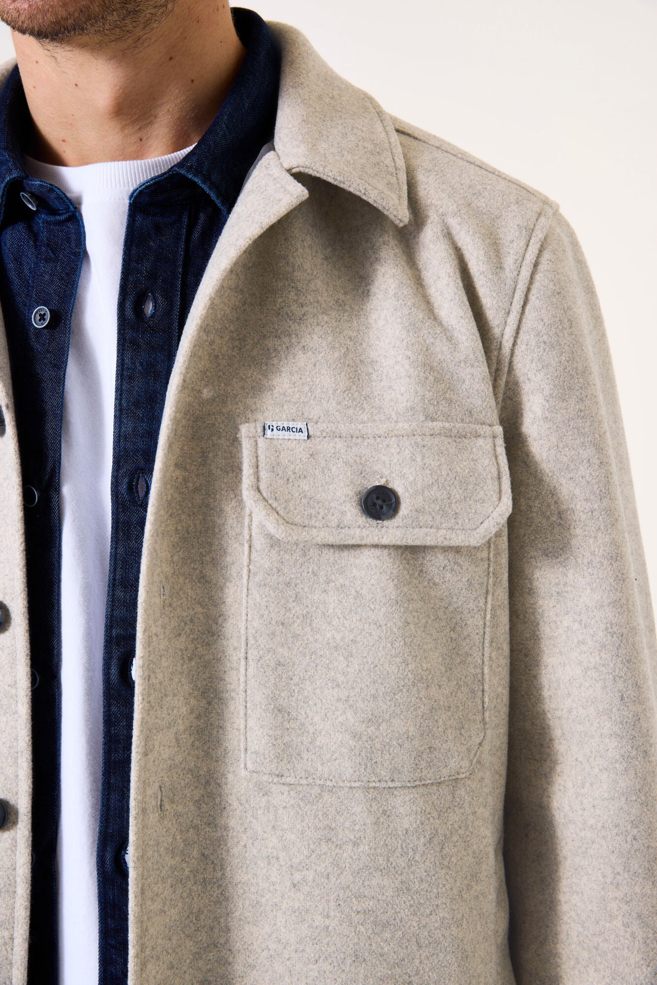 Garcia - Felted Overshirt - Sand