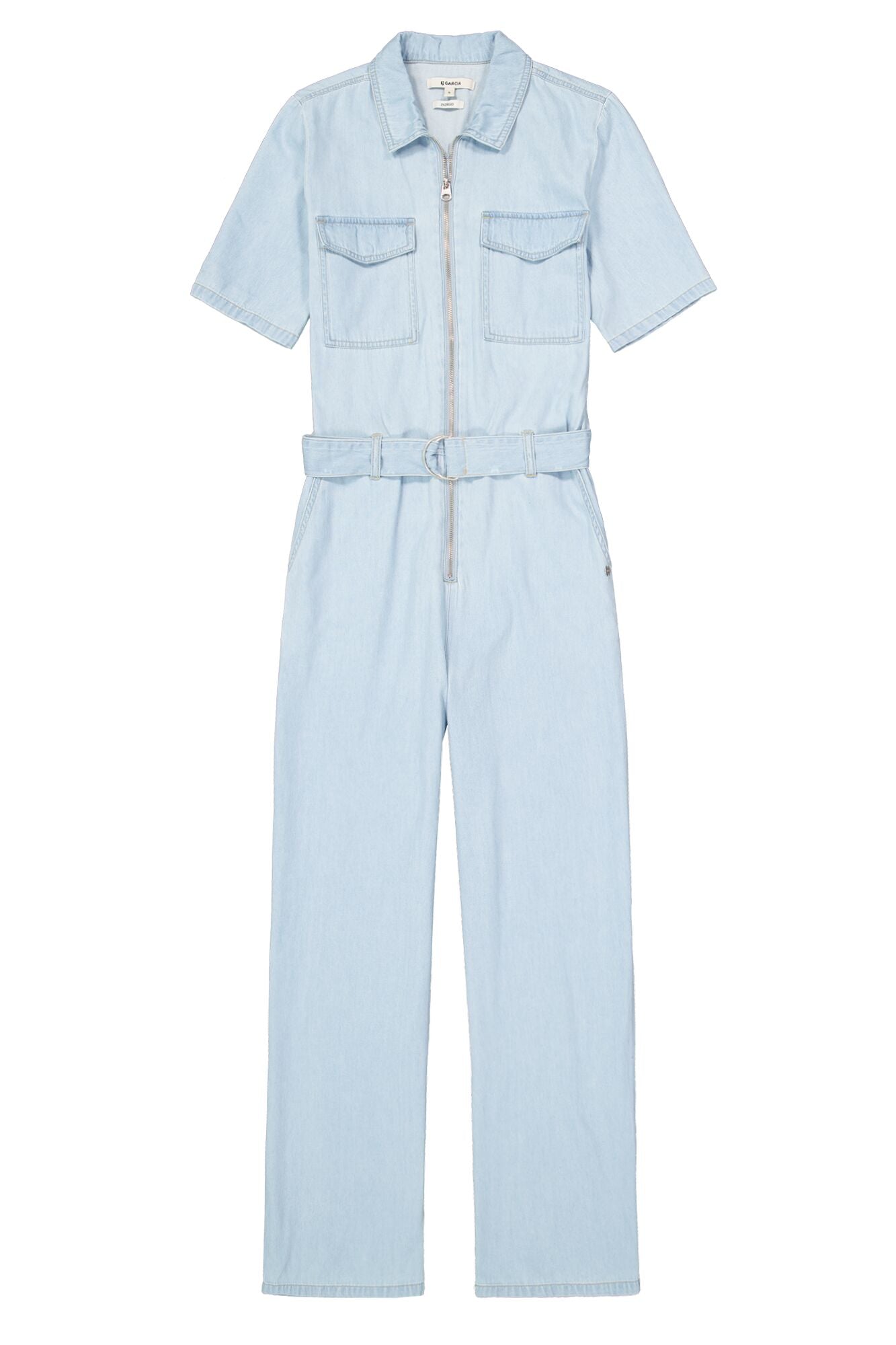 Garcia - Denim SS Jumpsuit - Morning Blue