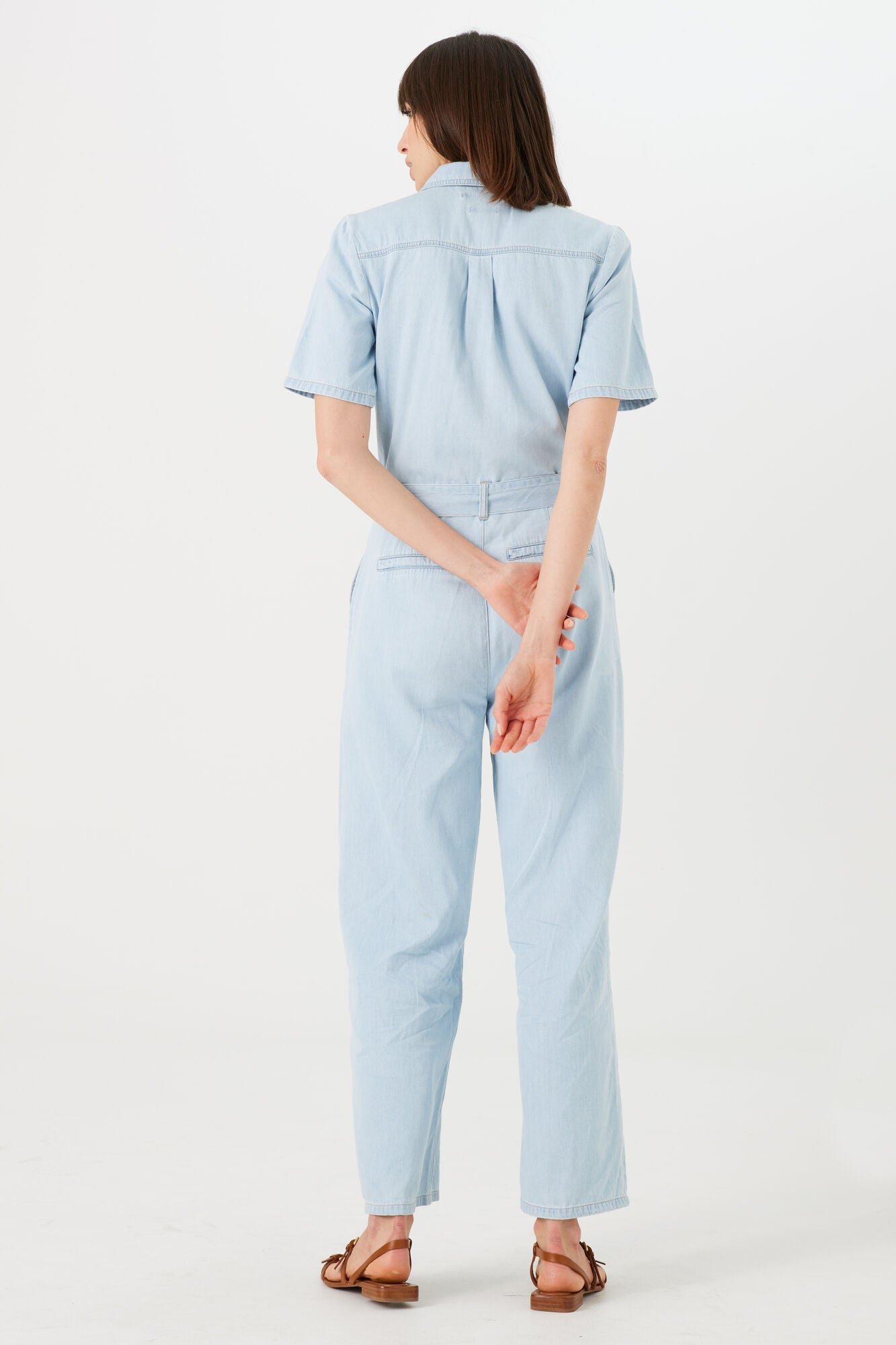 Garcia - Denim SS Jumpsuit - Morning Blue