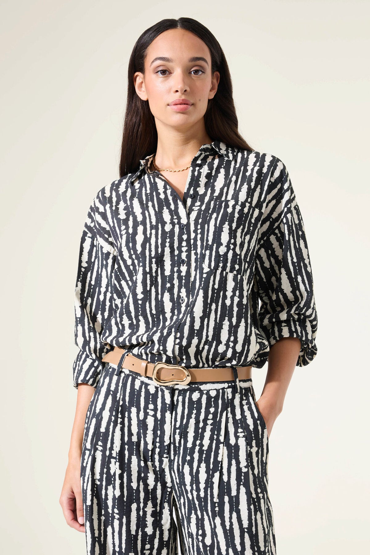 Garcia - Crinkle Shirt - Black