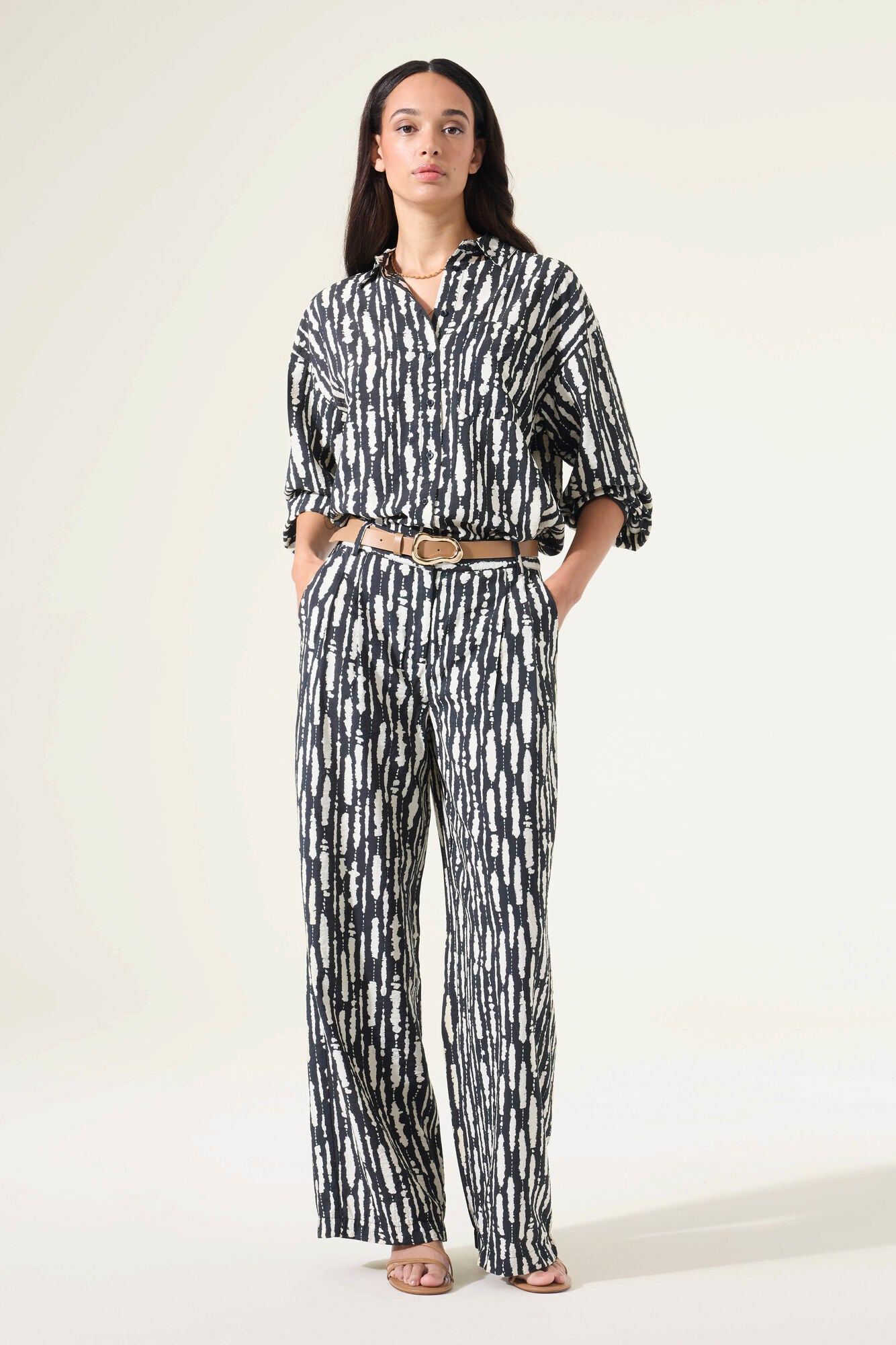 Garcia - Crinkle Shirt - Black
