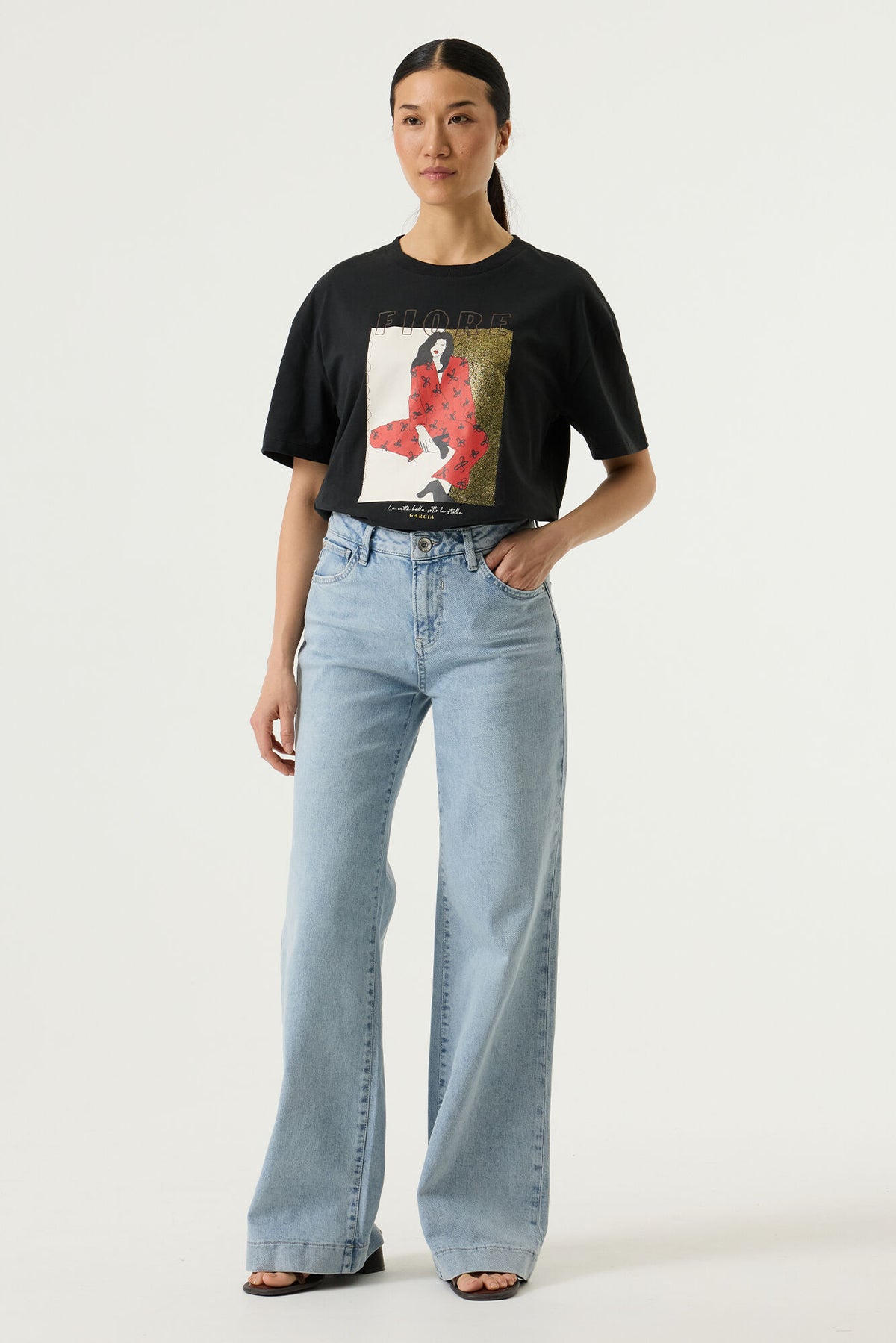 Garcia - Fiore SS Tee - Antracite