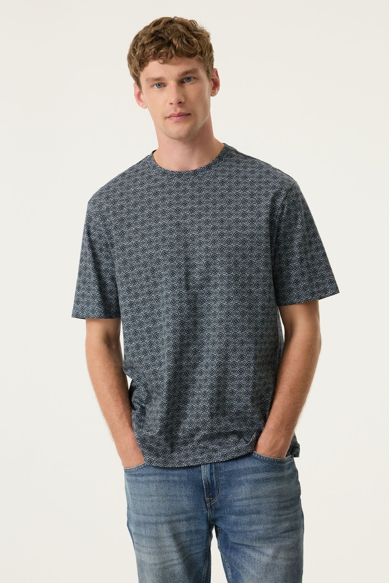 Garcia - Geometric Print Tee - River