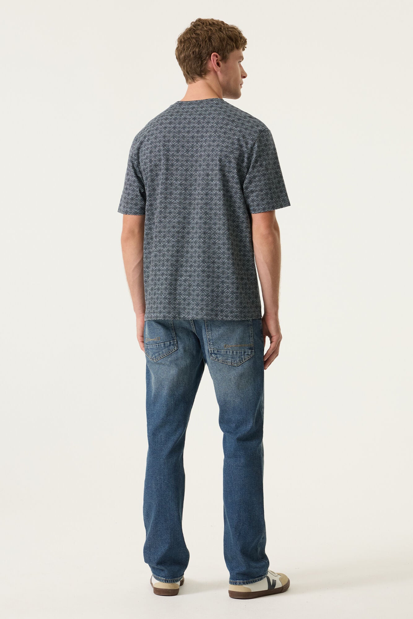 Garcia - Geometric Print Tee - River