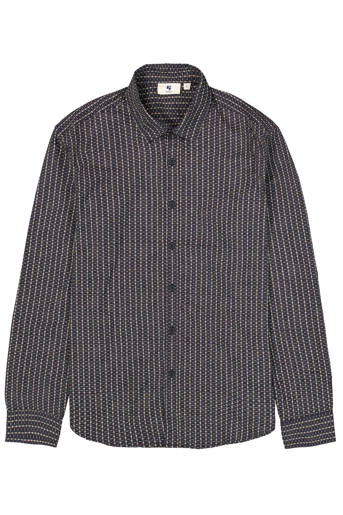 Garcia - Mini Cross LS Shirt - Blue Graphite