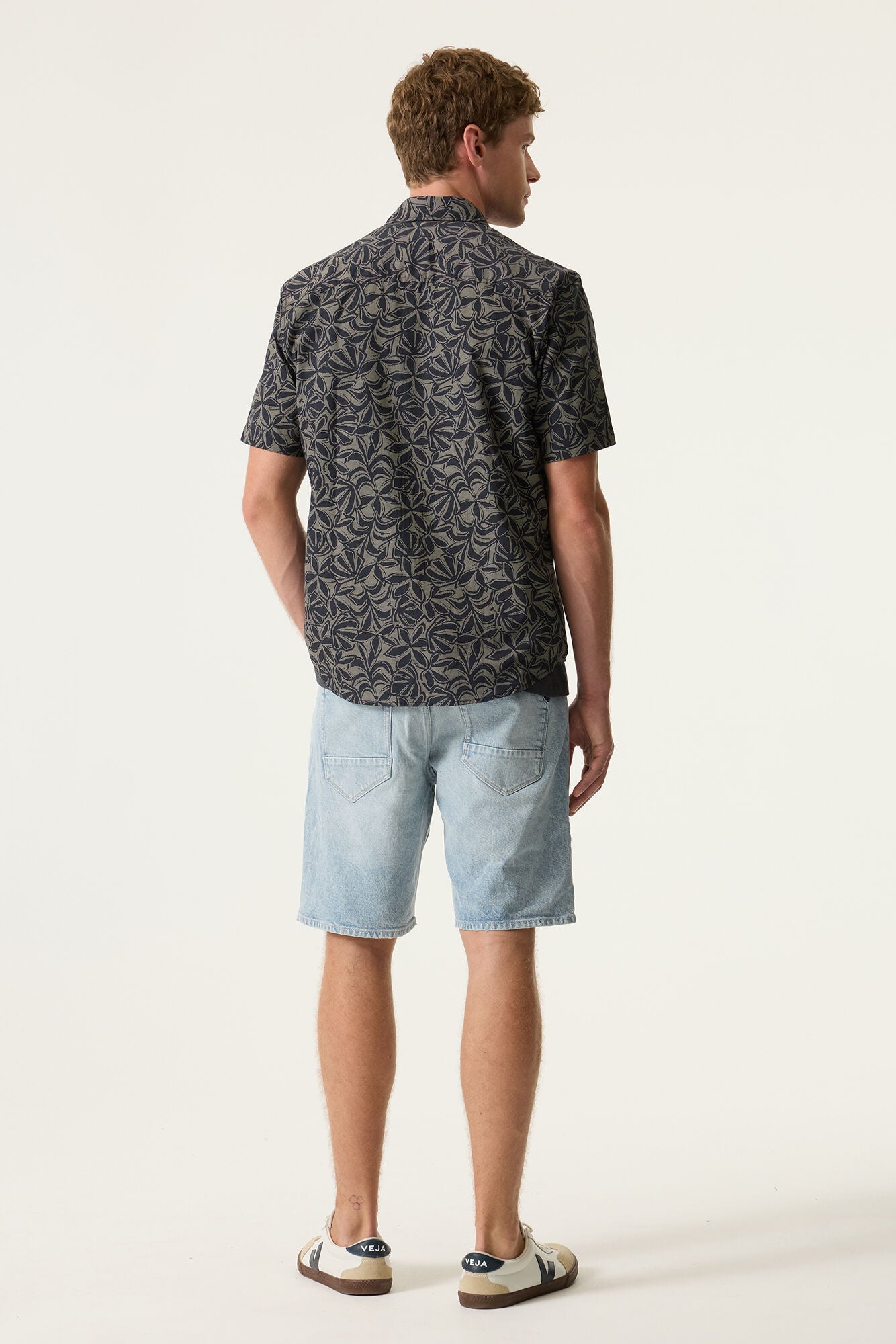 Garcia - Monstera SS Shirt - Blue Graphite