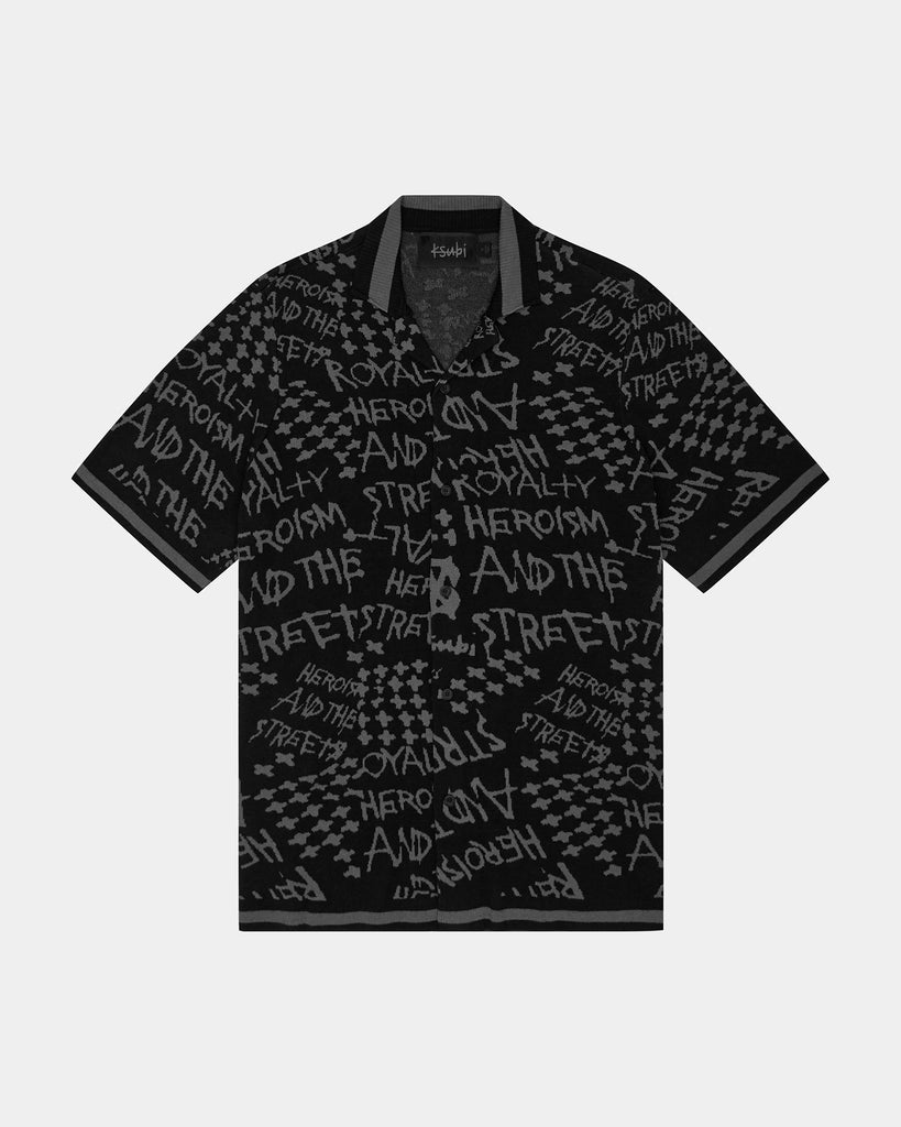 Ksubi - Heroism Knit Resort SS Shirt - Black
